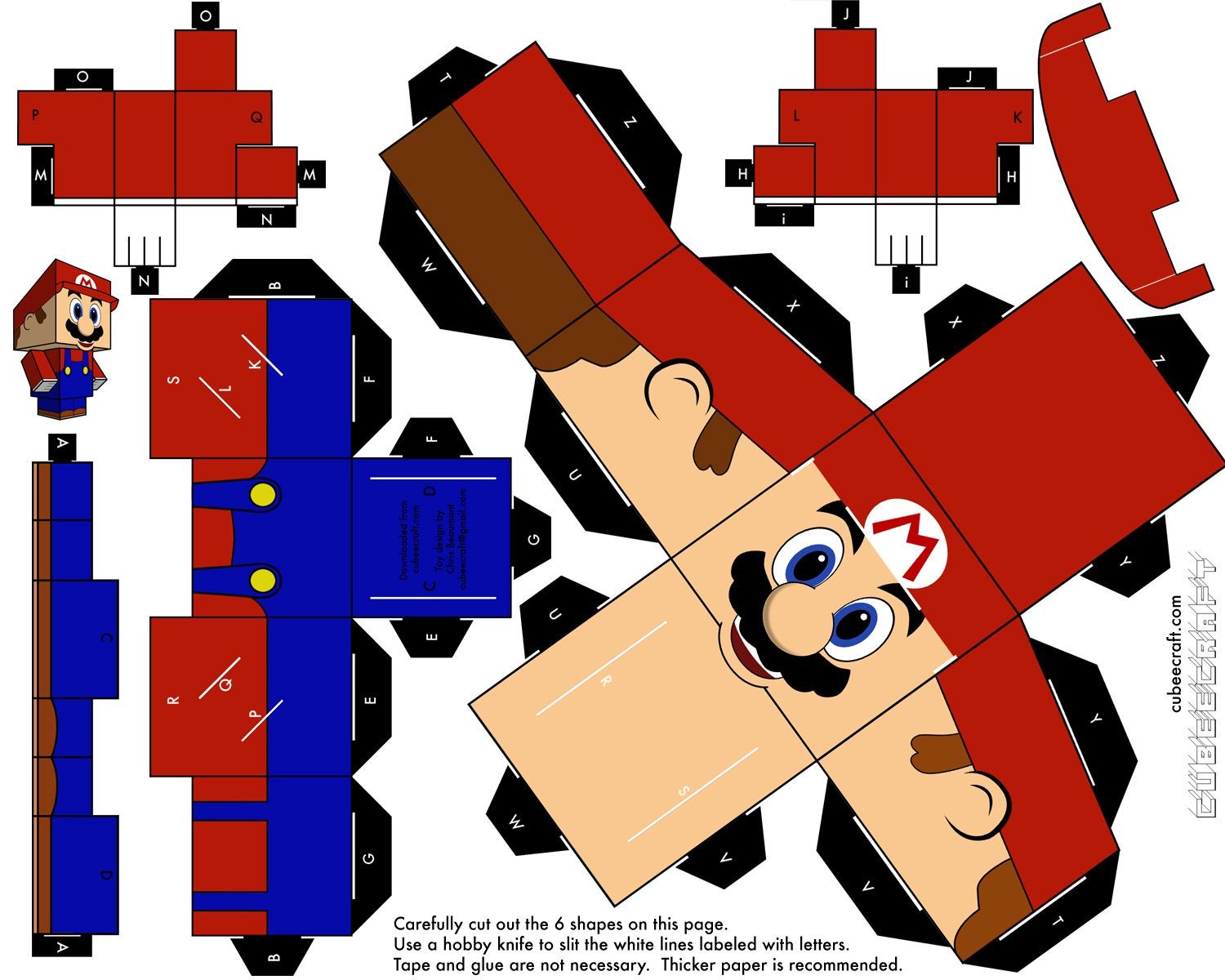 Papercraft Mario Kart Brinquedos De Papel Em 3d Para Imprimir E Montar