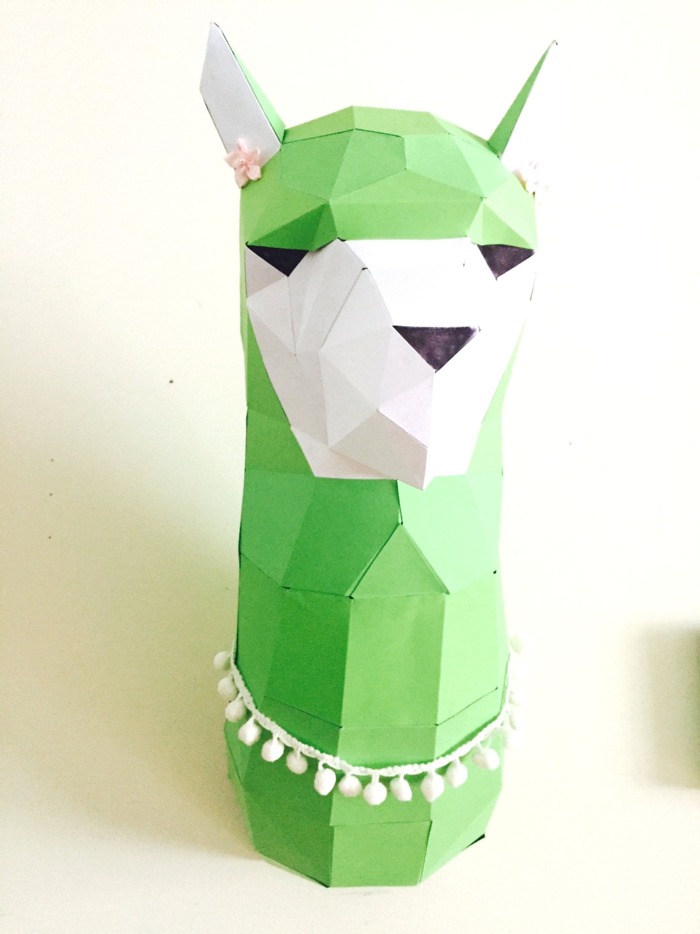 3d Model Papercraft Llama 3d Papercraft with This Purchase You Pdf Digital