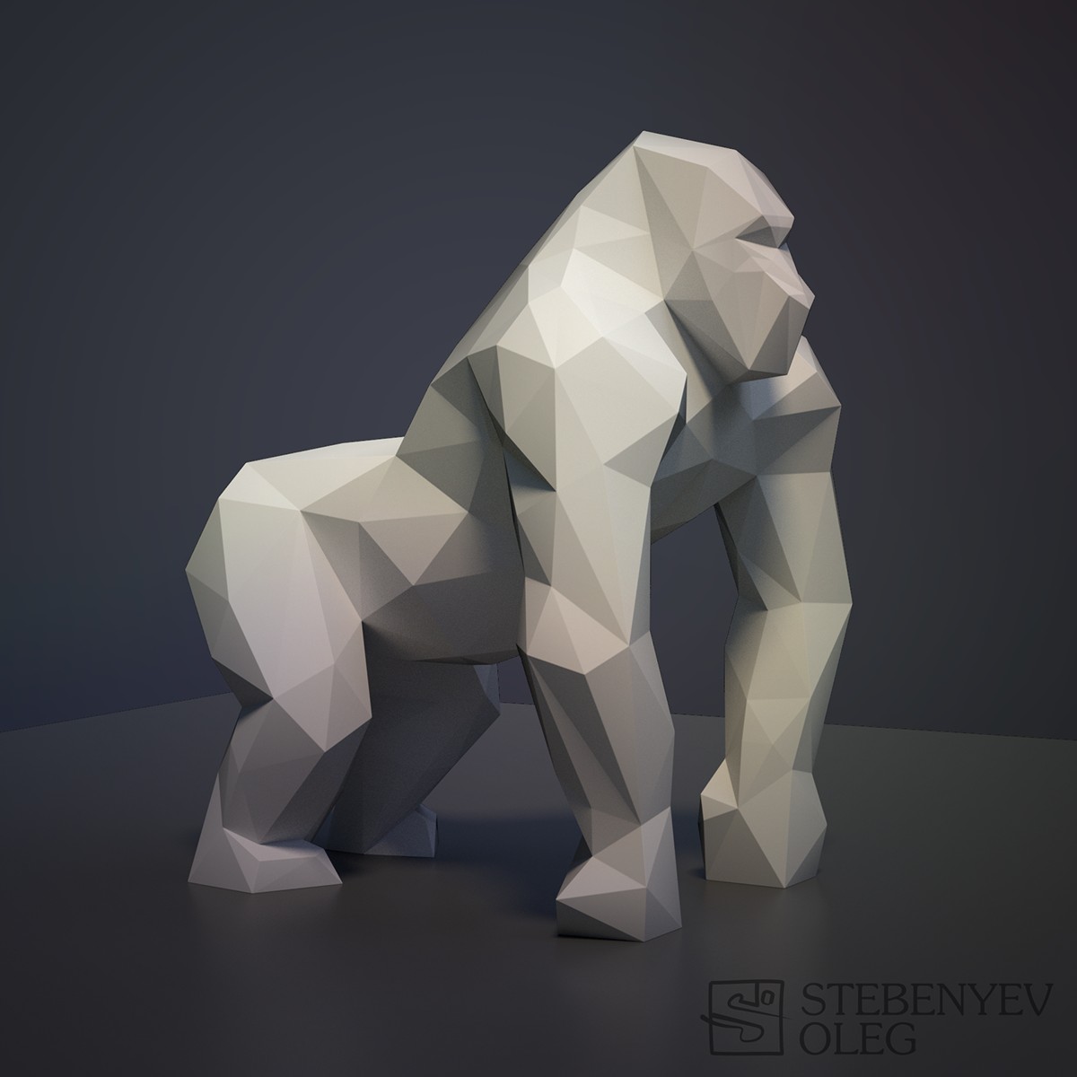 3d Model to Papercraft Low Poly Animals for 3d Printing On Behance