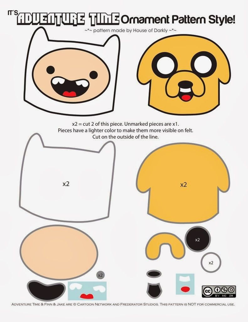Adventure Time Papercraft De Aventura Finn E Jake