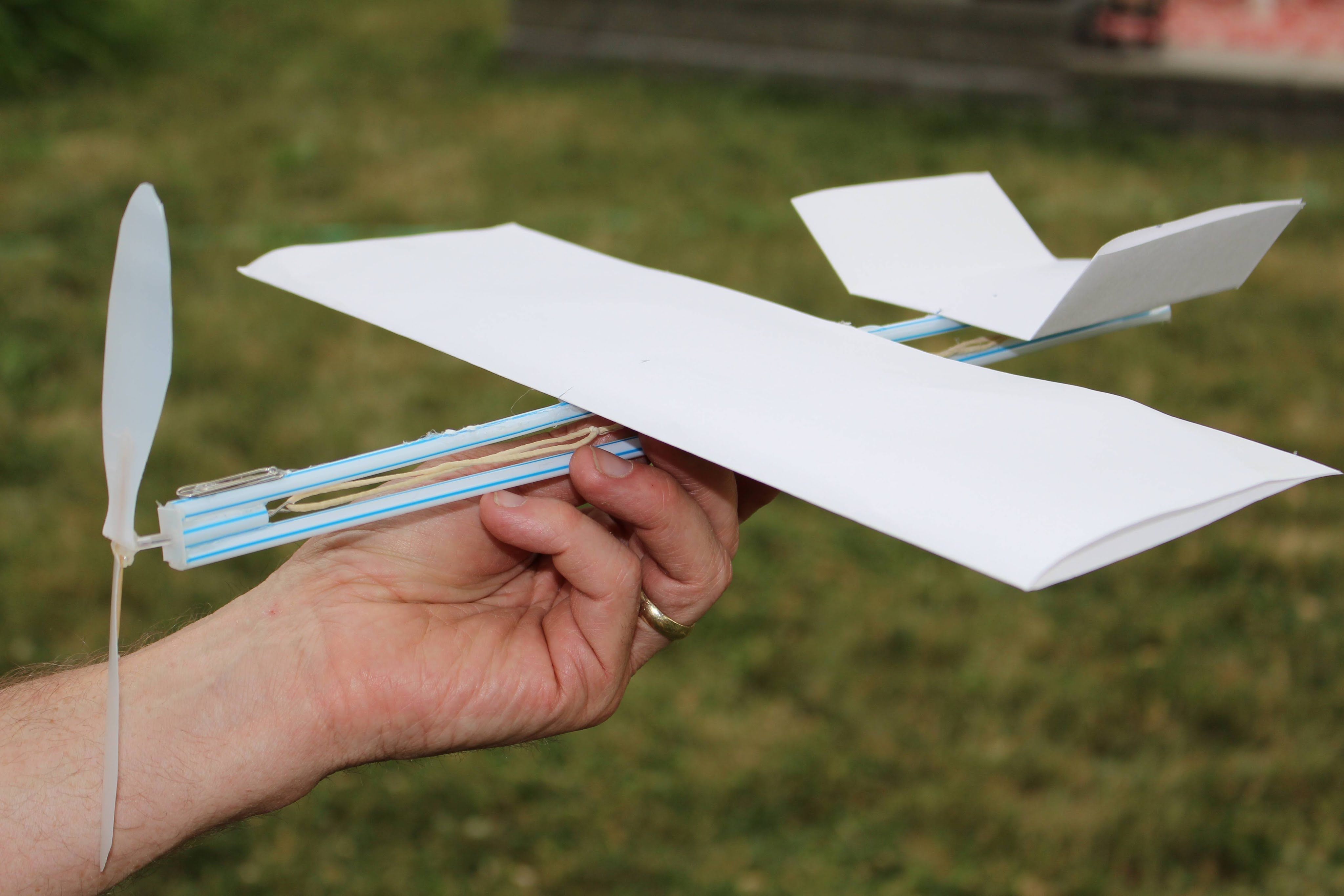 Airplane Papercraft How to Make A Rubber Band Plane Out Of Paper Very Easy
