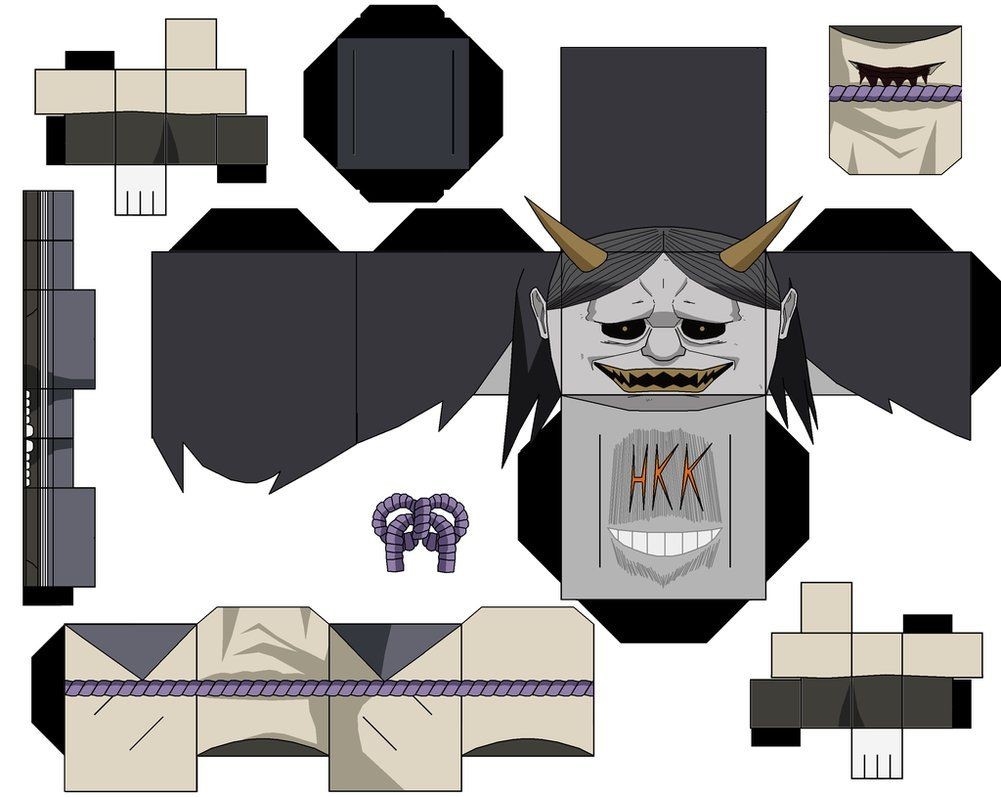 Amaterasu Papercraft Shinigami Mask orochimaru by Hollowkingking