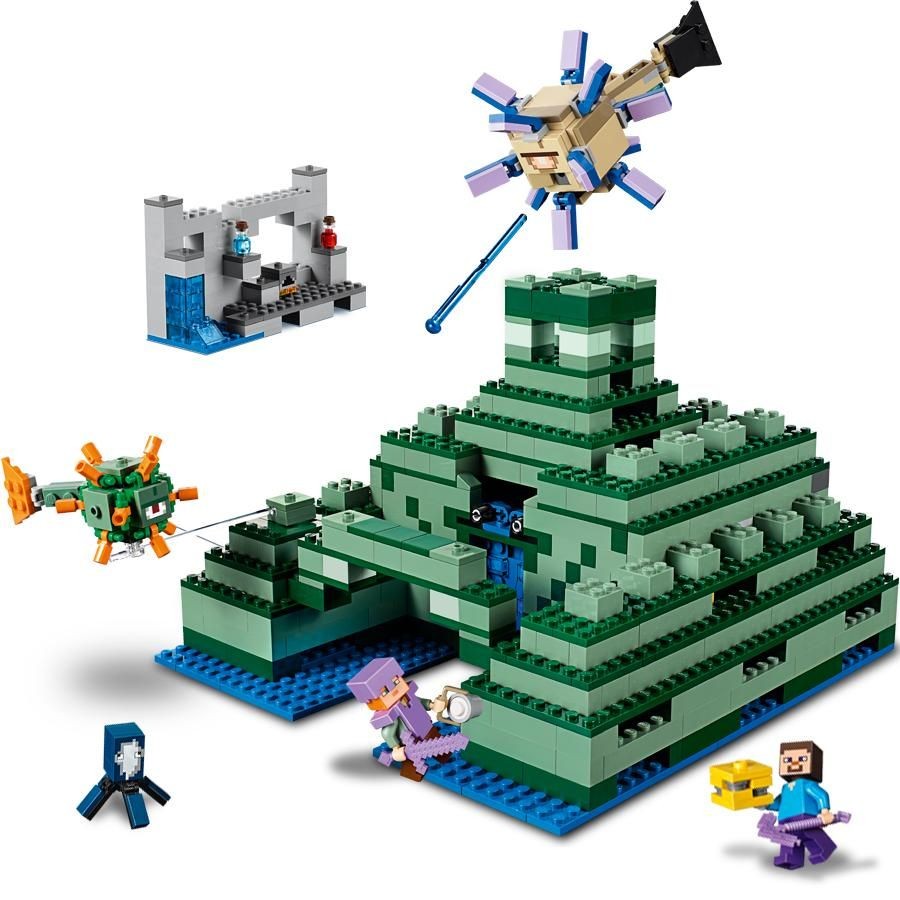 Amazon Minecraft Papercraft Amazon Lego Minecraft The Ocean Monument Building Kit Printable Papercrafts Printable Papercrafts