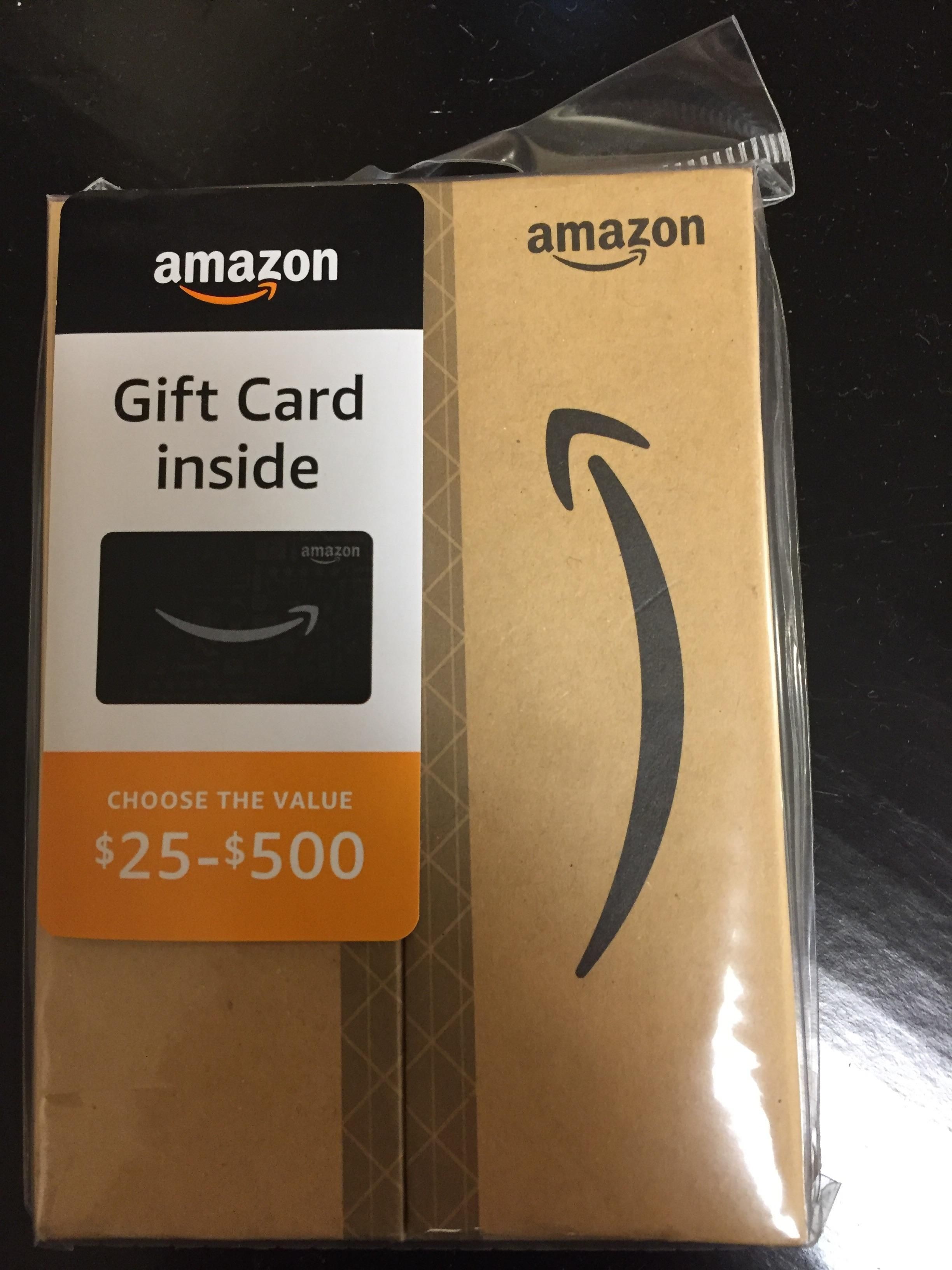 Amazon Papercraft Gift Card Box Designed to Look Like An Amazon Package