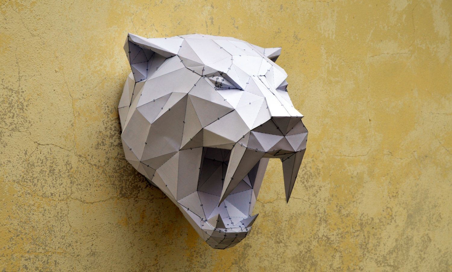 Animal Papercraft Make Your Own Sabertooh Tiger Papercraft Animal