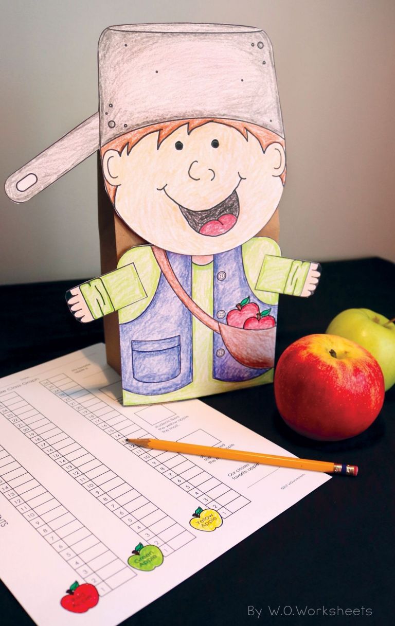 Apple Papercraft Johnny Appleseed Craft Printable Papercrafts