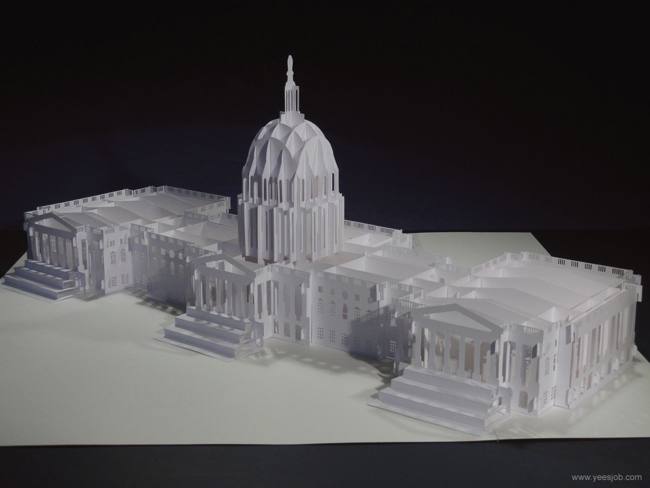 Architecture Papercraft United States Capitol origami Pinterest