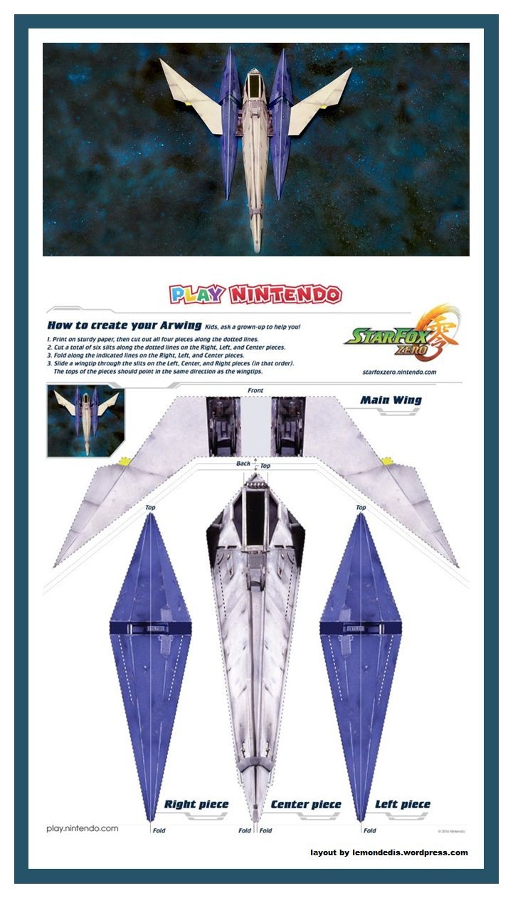Arwing Papercraft 10 Best Invitaci³n Cumplea±os Images On Pinterest
