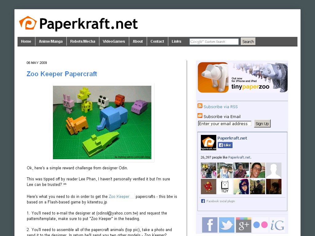 Printable Arwing Papercraft