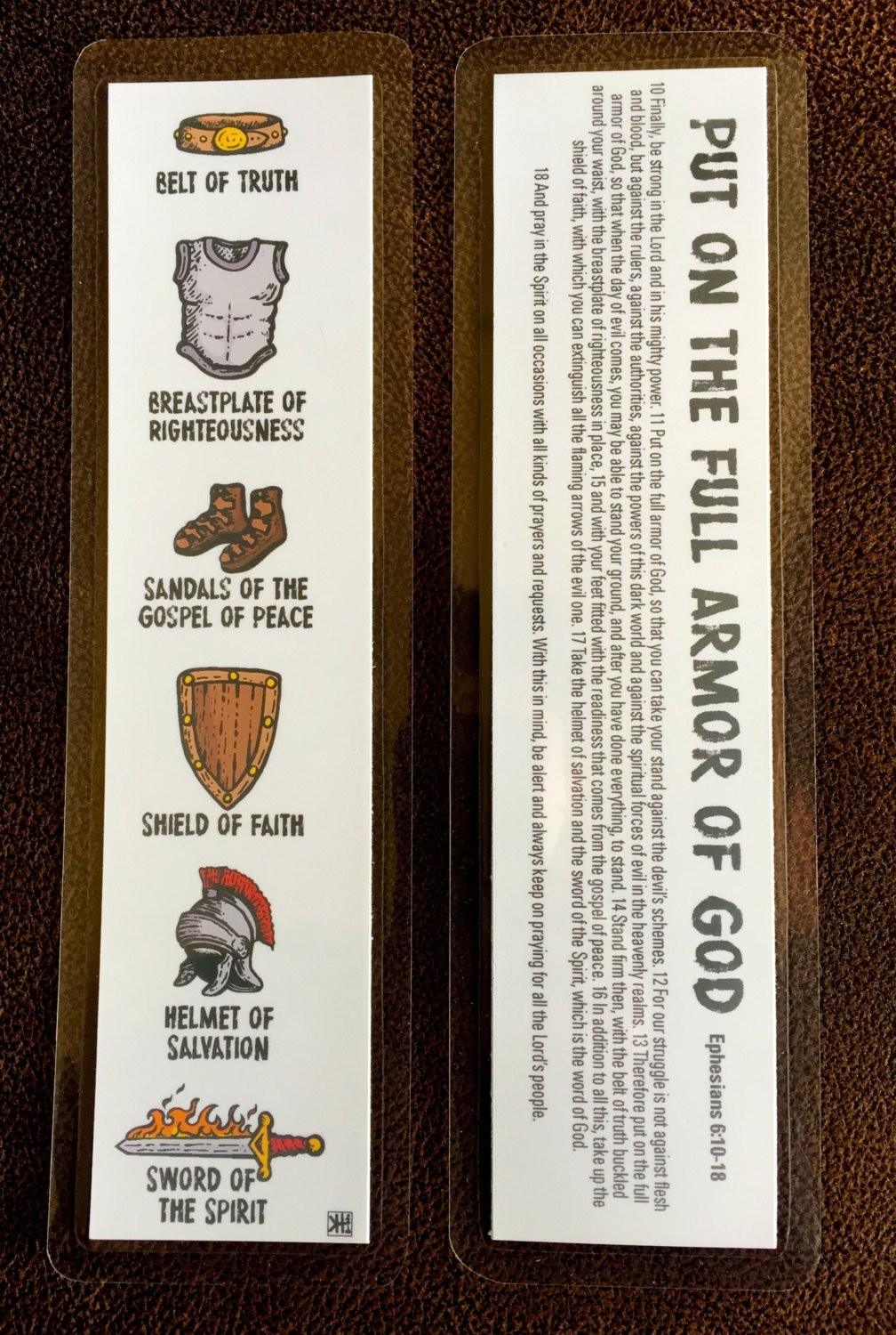Australian Papercraft Essentials Armor Of God Ready to Print Bookmarks