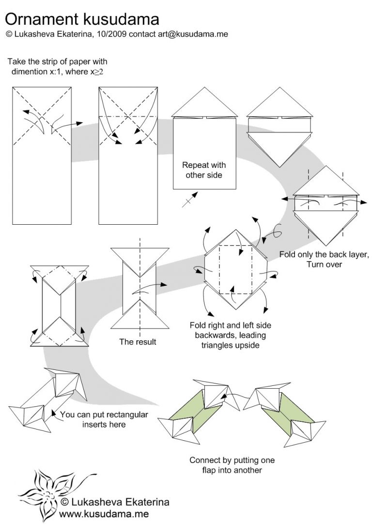 Ball Papercraft Diagram for ornament Kusudama origami and Papercrafts ...