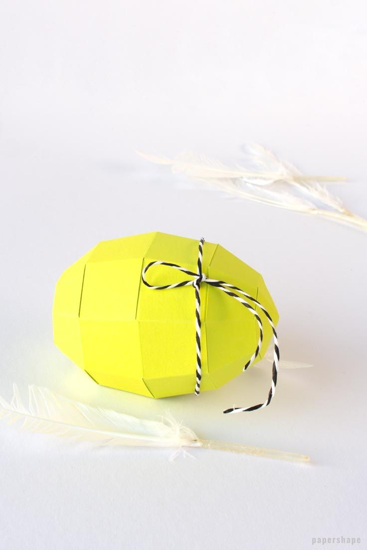Ball Papercraft How to Make A Paper Egg Very Easy with Free Template