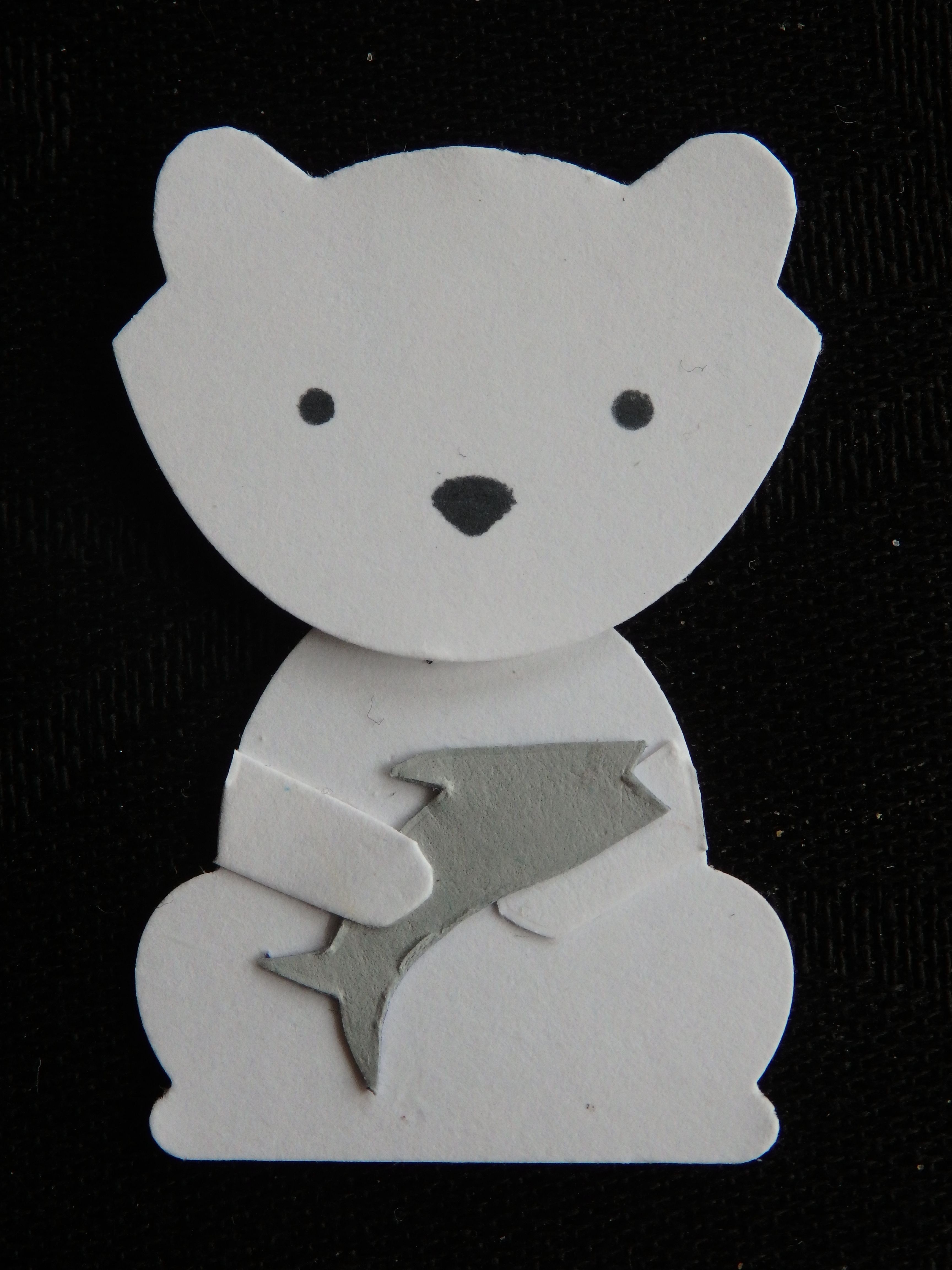 Bear Papercraft Fox Builder Punch Challenge Dag 4 Ijsbeer