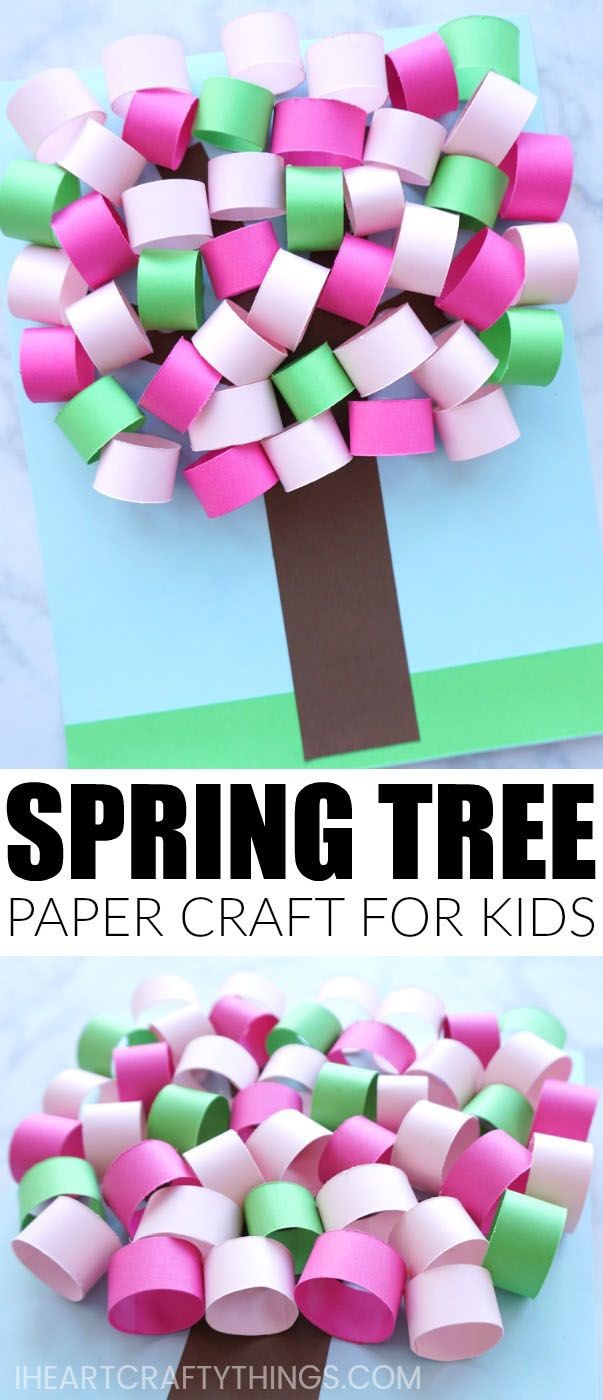 Beginner Papercraft How to Make A 3d Spring Paper Tree Craft