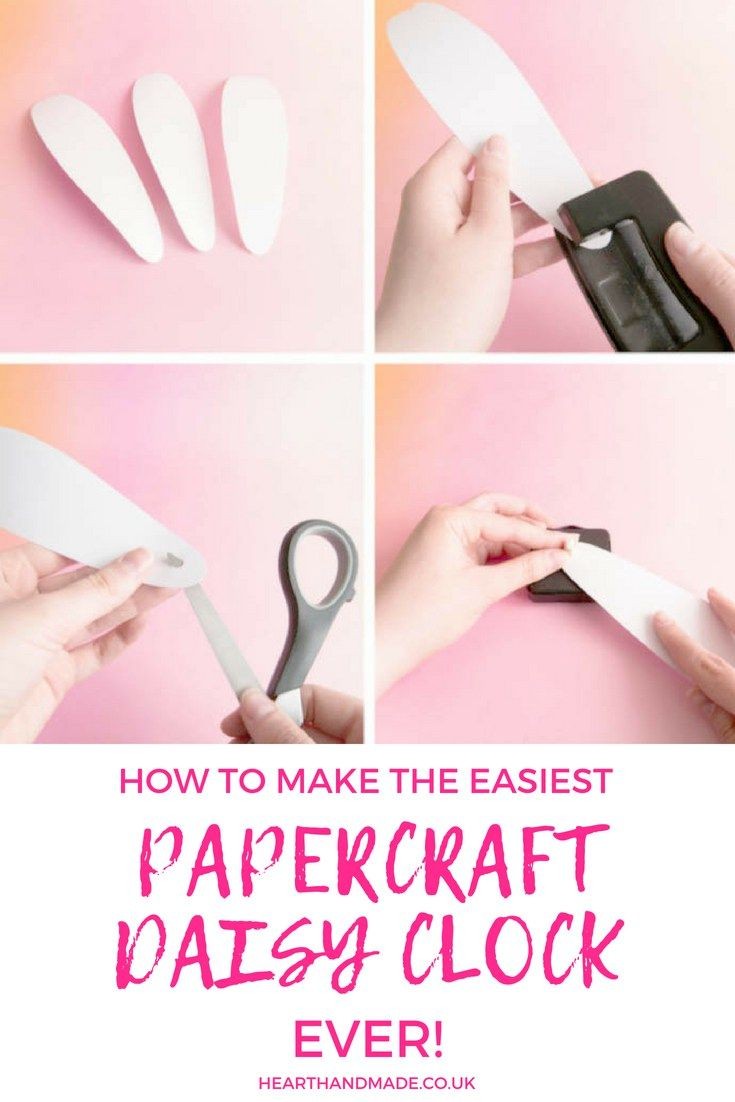 Beginner Papercraft How to Make An Insanely Simple Papercraft Clock Diy