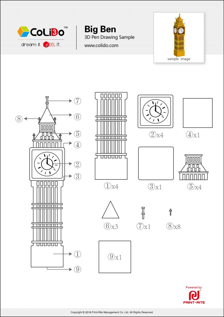 Printable Big Ben Papercraft - Printable Papercrafts - Printable ...