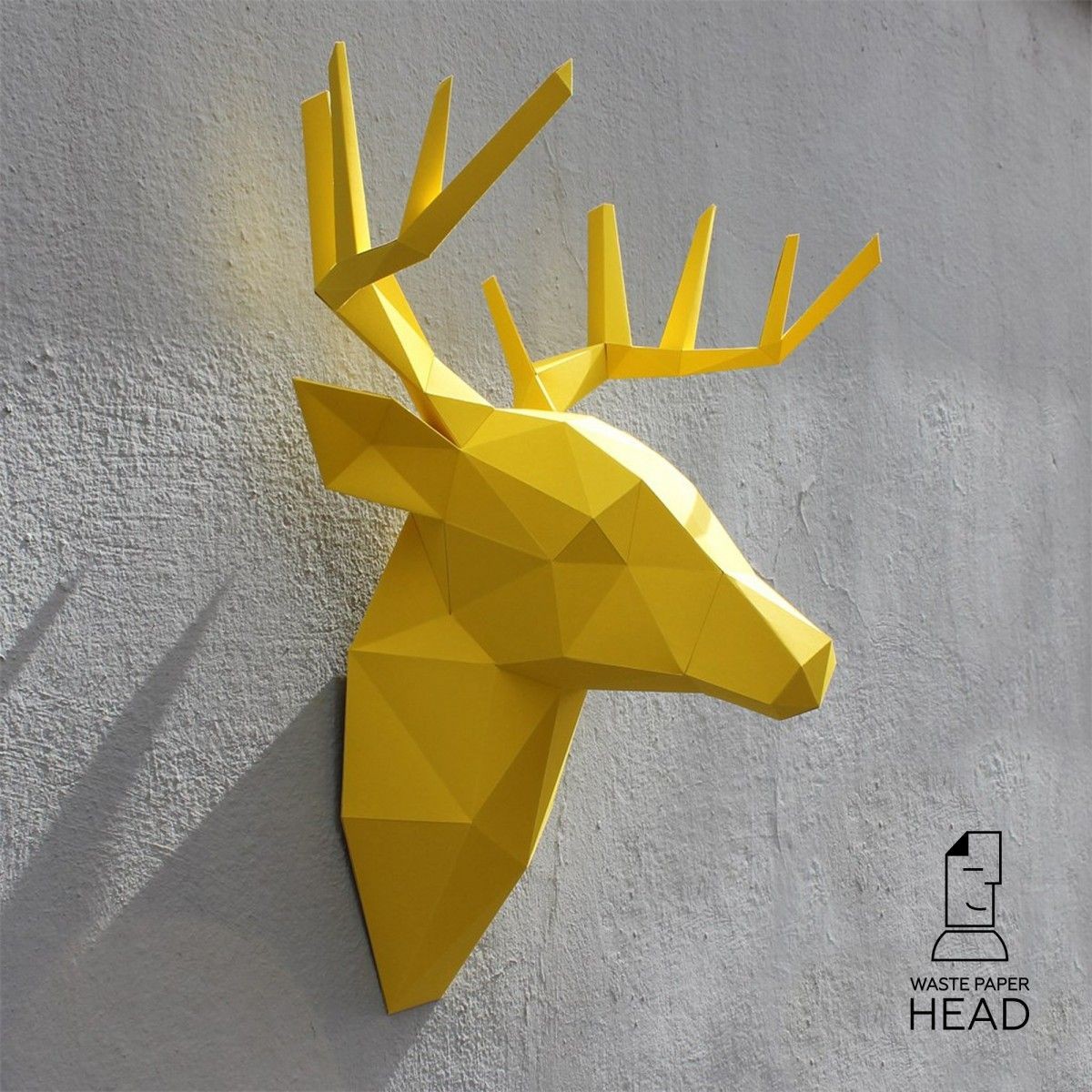 Big Head Papercraft Papercraft Deer Head â2 Digital Template