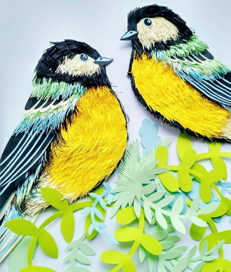 Bird Papercraft Art Artist Artsy Paper Paperart Papercraft Spring April ...