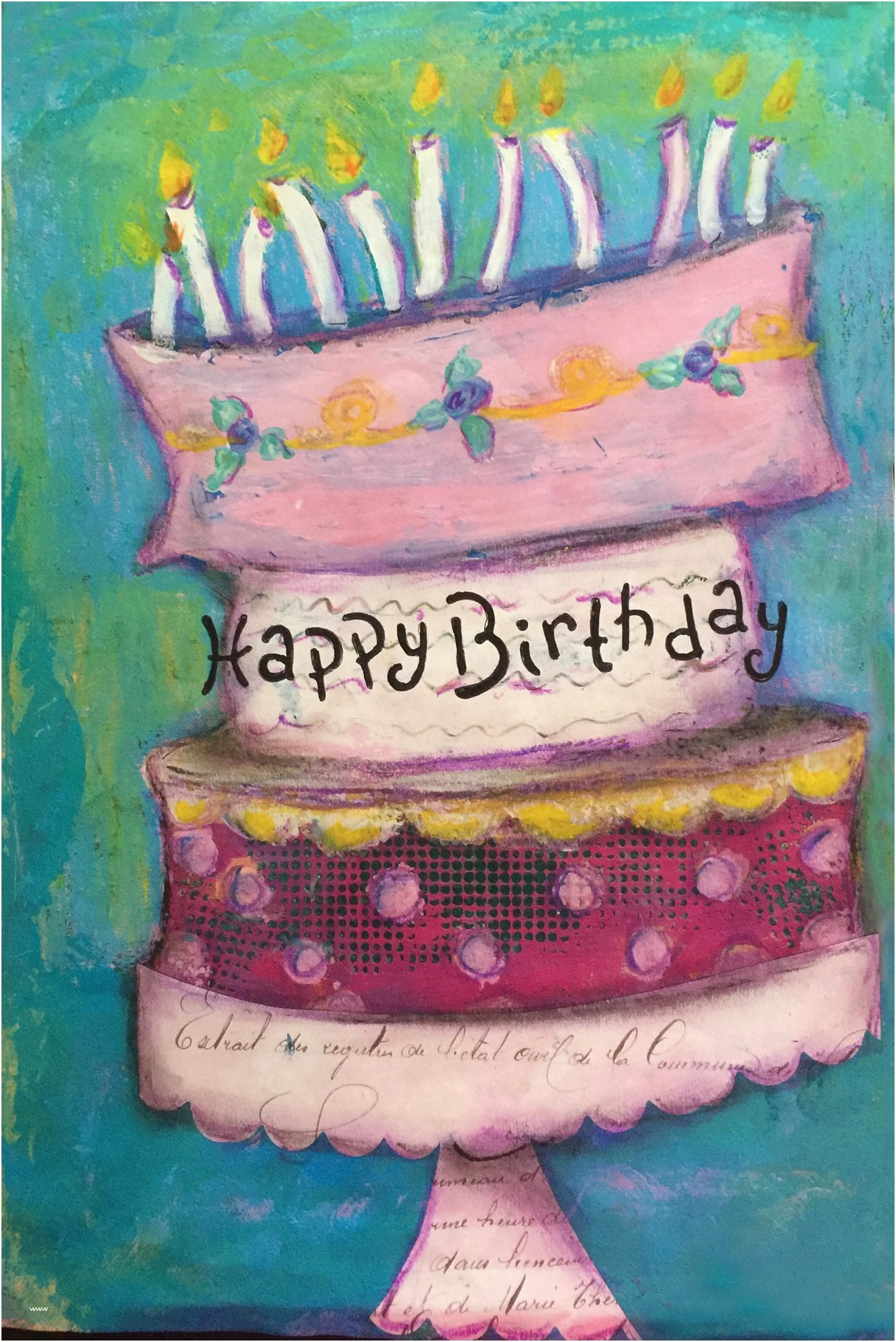 Birthday Papercraft 16 Luxury Happy Birthday Cards