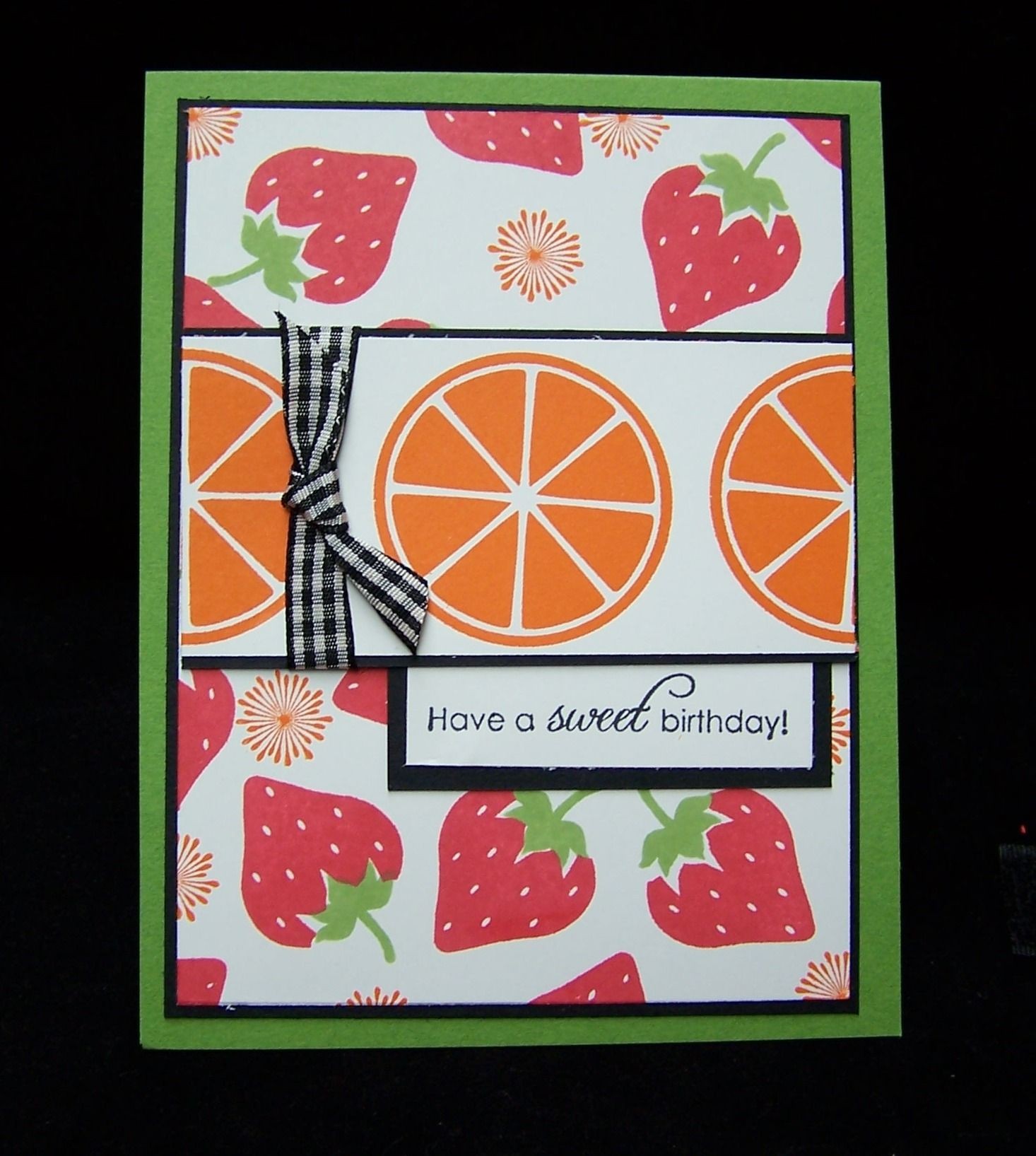 Birthday Papercraft Citrus Berry Birthday Stampin Up Citrus and Such