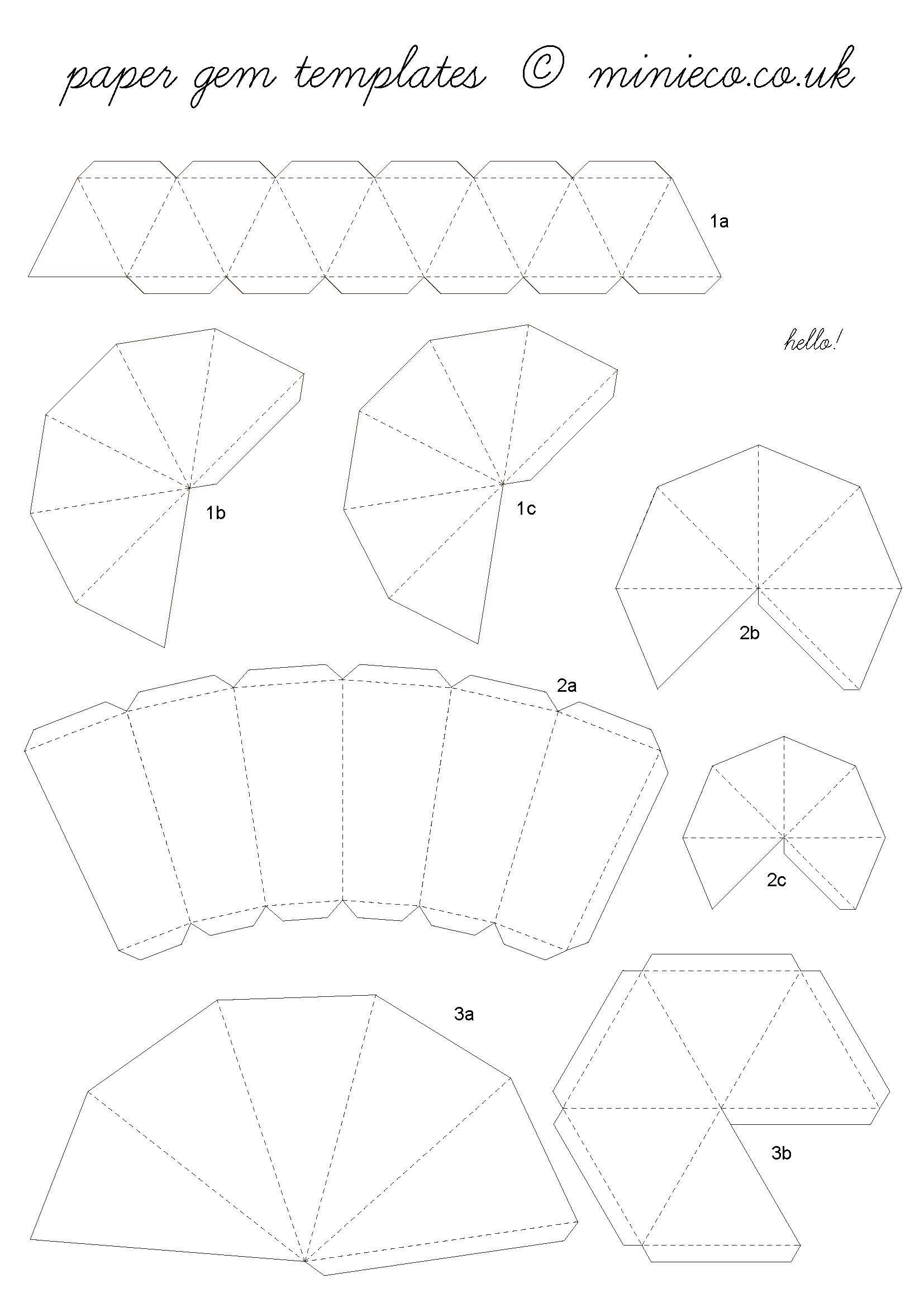 Blank Papercraft How to Make A Paper Diamond Paper Folding