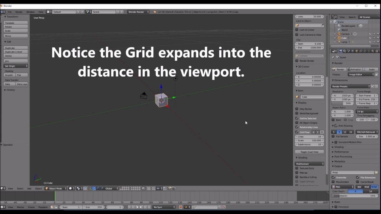 Blender Papercraft Blender 2 78 Grid Settings Memory Management