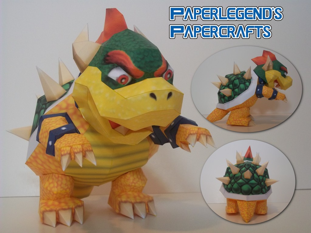 Printable Bowser Papercraft