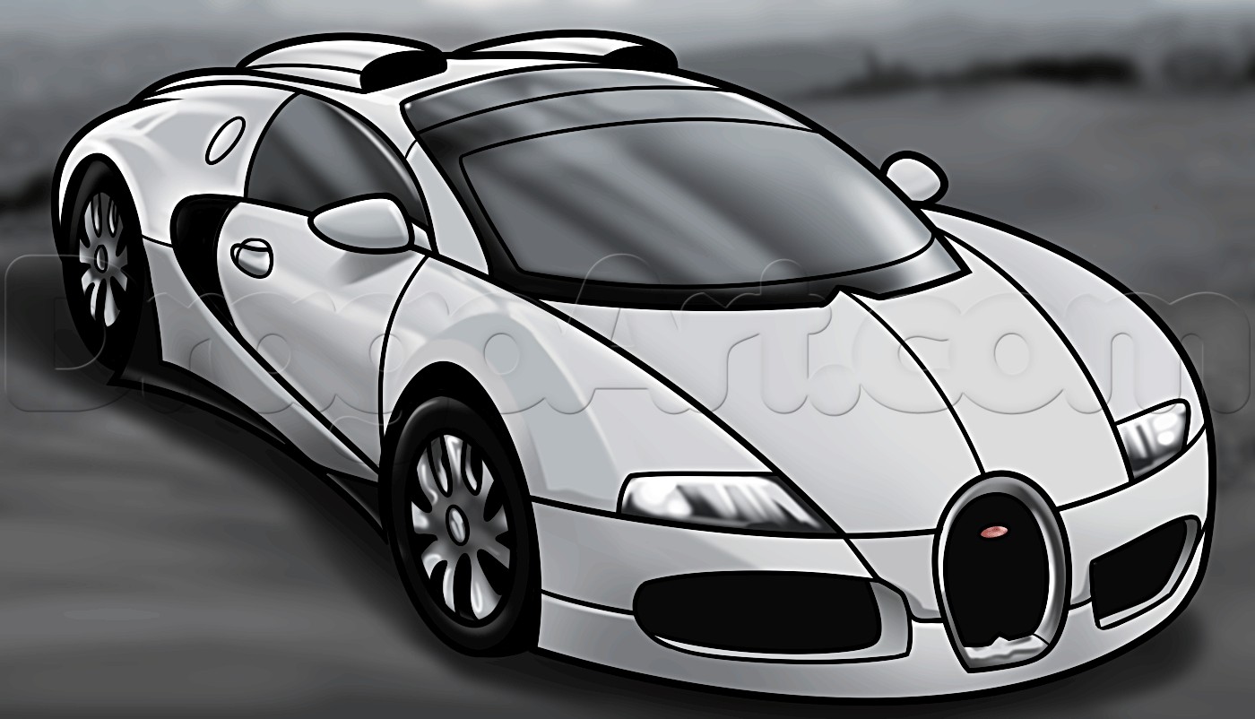 Bugatti Veyron Papercraft How to Draw A Bugatti Veyron Step by Step Cars Draw Cars Line