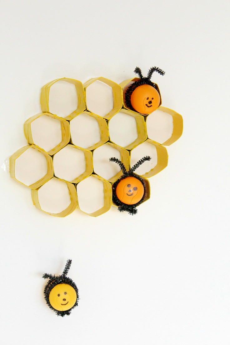 Bumblebee Papercraft Honey B toilet Paper Roll Crafts