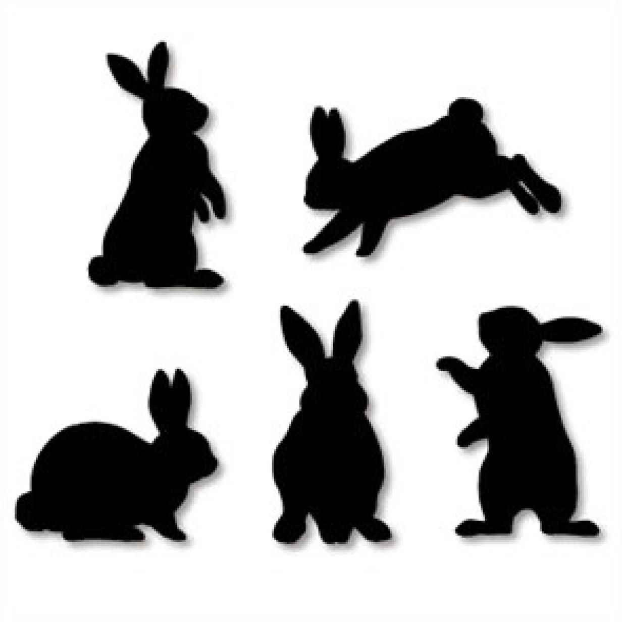 Bunny Papercraft Wall Decorations Rabbit Home and Living Paper Craft Rabbit