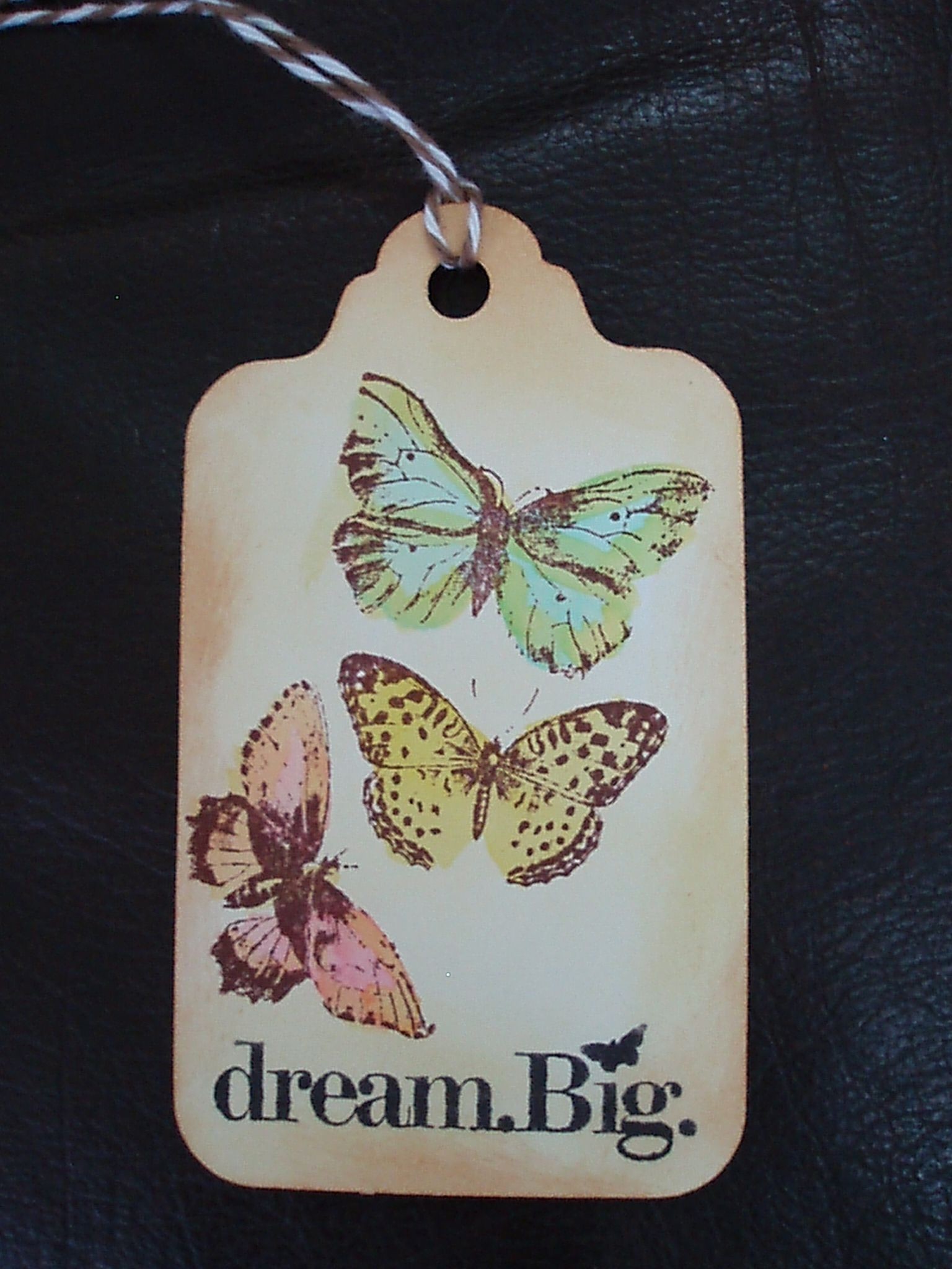 Butterfly Papercraft Another One Layer Bookmark Stamping with some Colouring