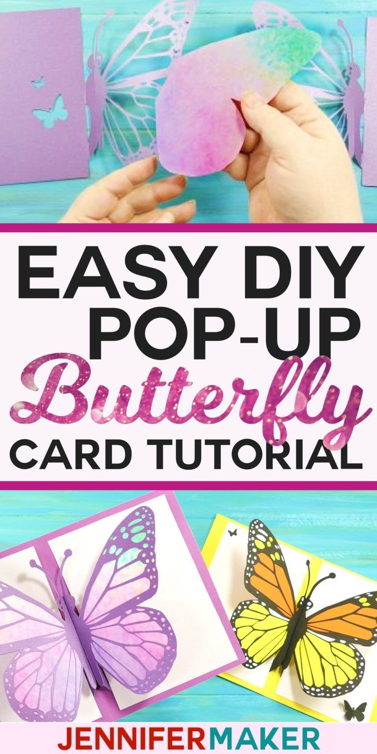 Butterfly Papercraft Easy butterfly Card Diy Pop Up Tutorial Crafts