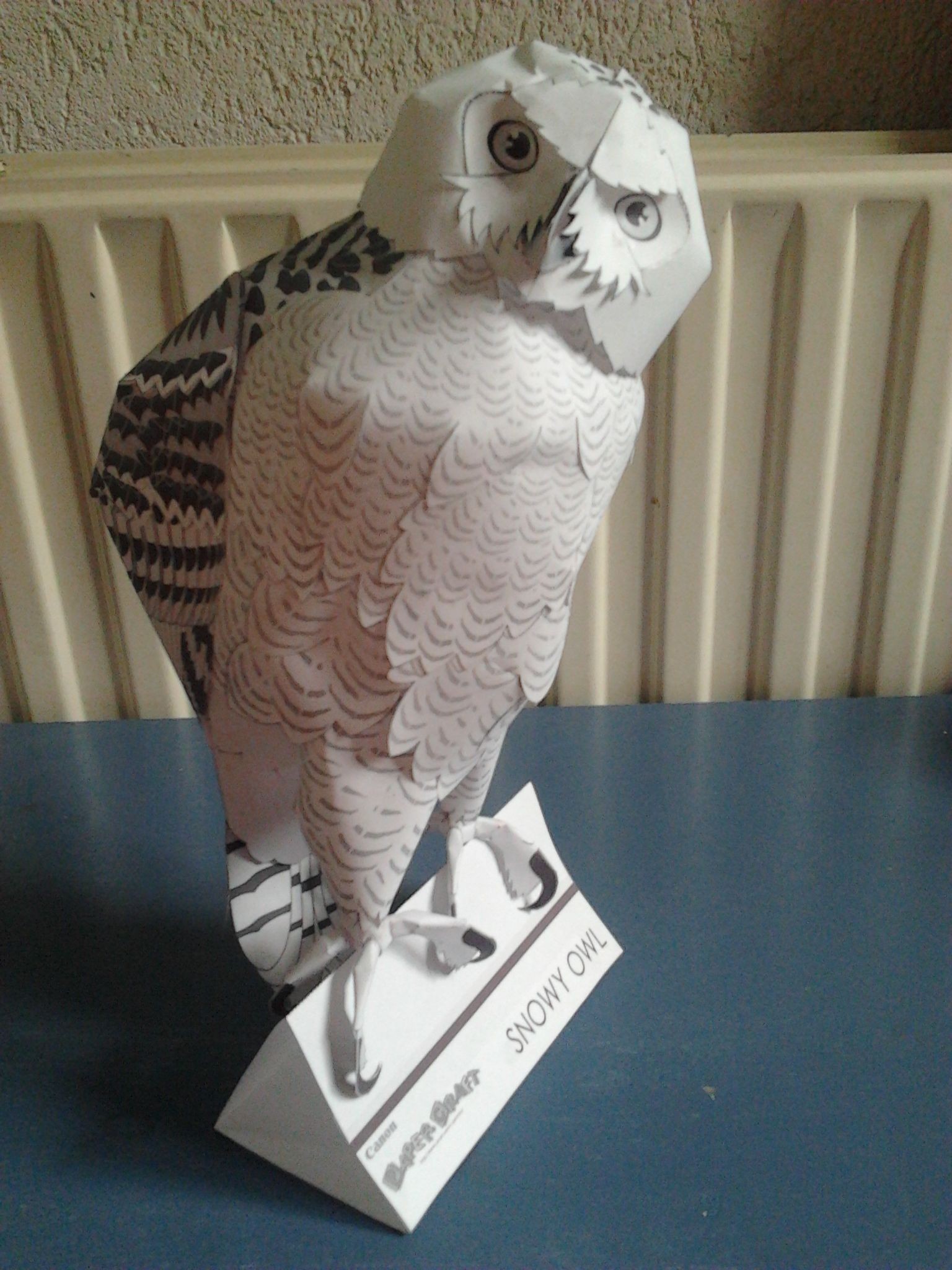 Cannon Papercraft Snowy Owl Made by Thijs Creative Park Canon Pinterest