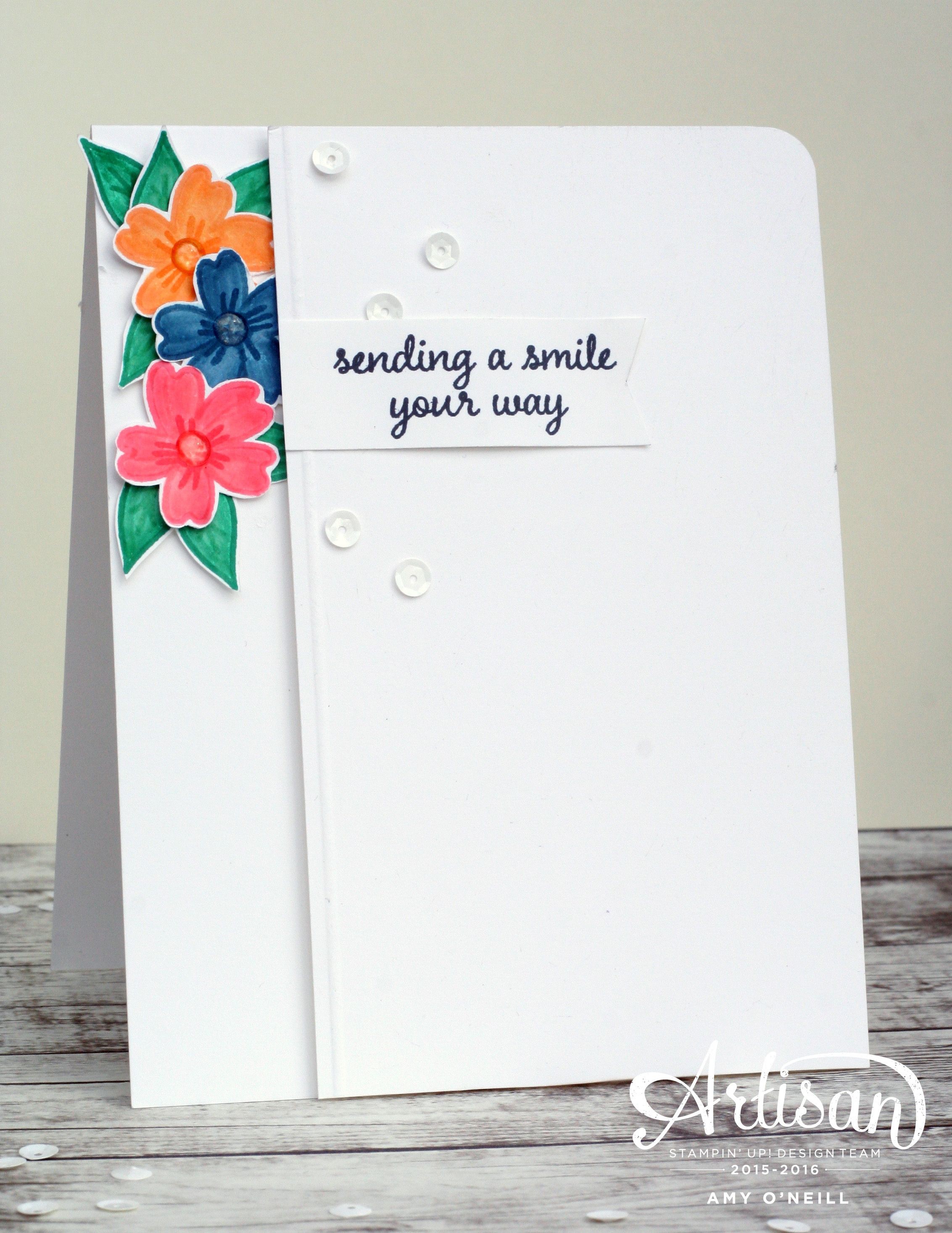 Cards and Papercraft Sending A Smile Stampin Up 4 Pinterest