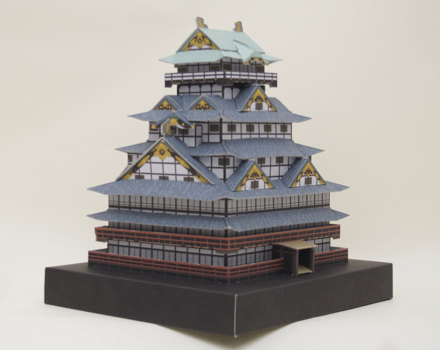 Kakegawa Castle Paper Card Model Kit Papercraft 1:150 