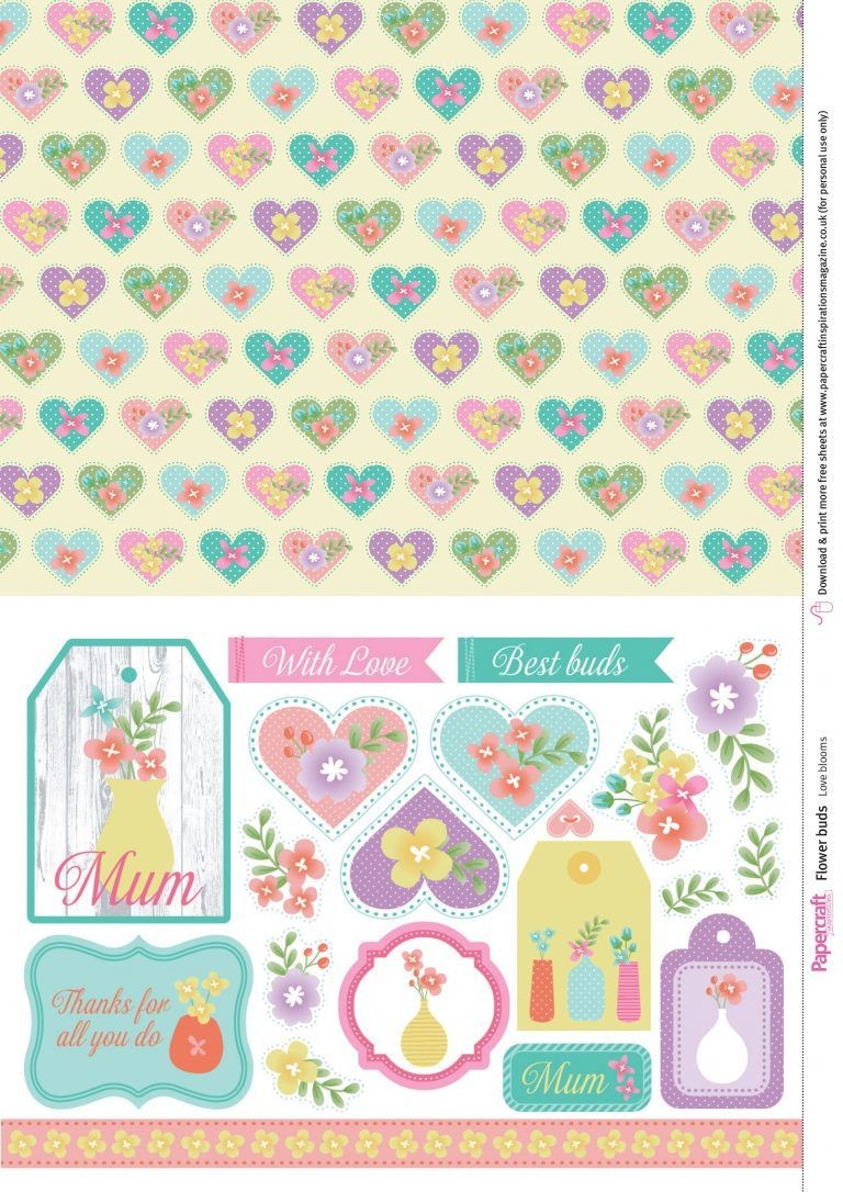 Country Papercraft Free Floral Digital Papers From Papercraft Inspirations 175