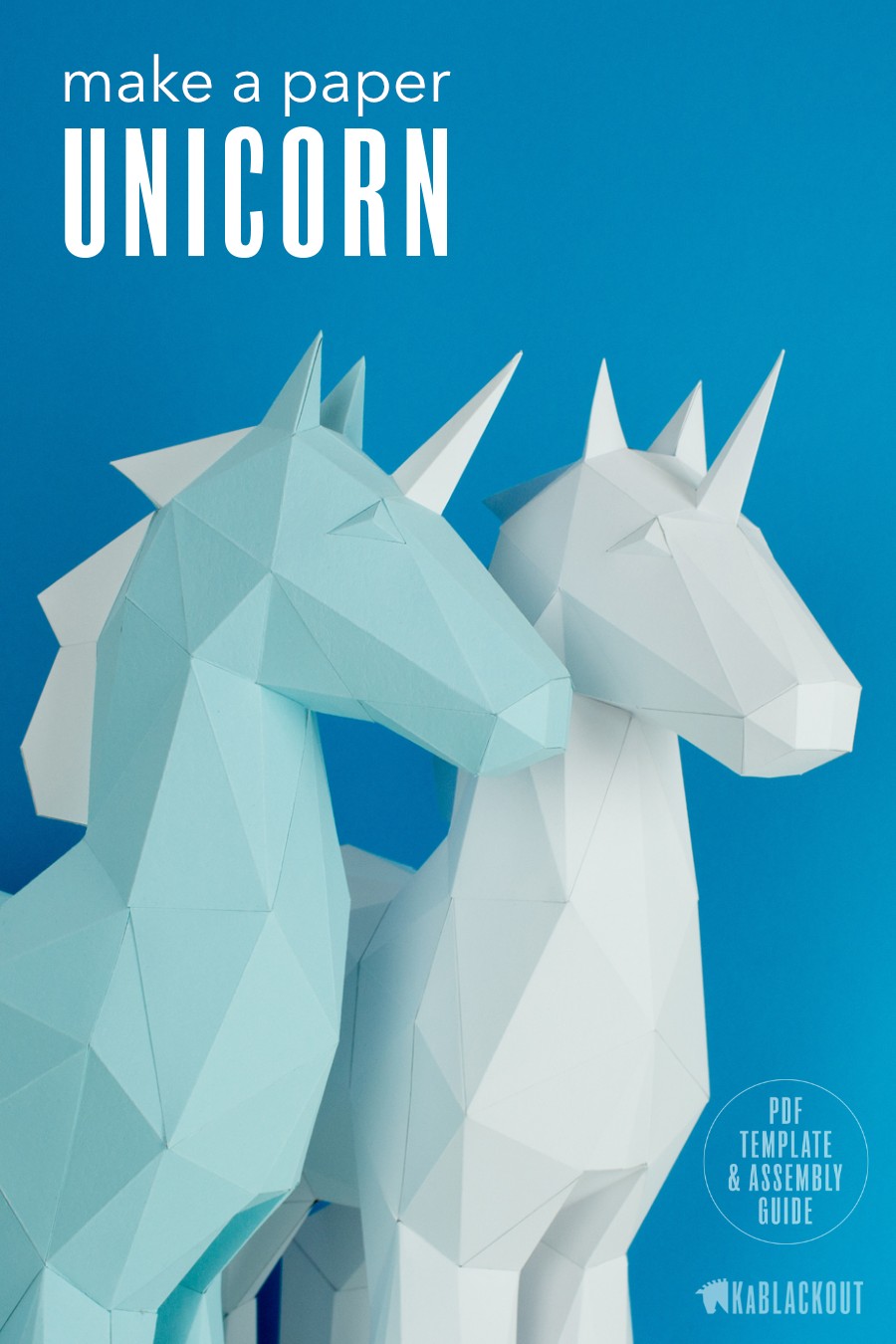 Create Your Own Papercraft Papercraft Unicorn Template Diy Unicorn Papercraft Low Poly