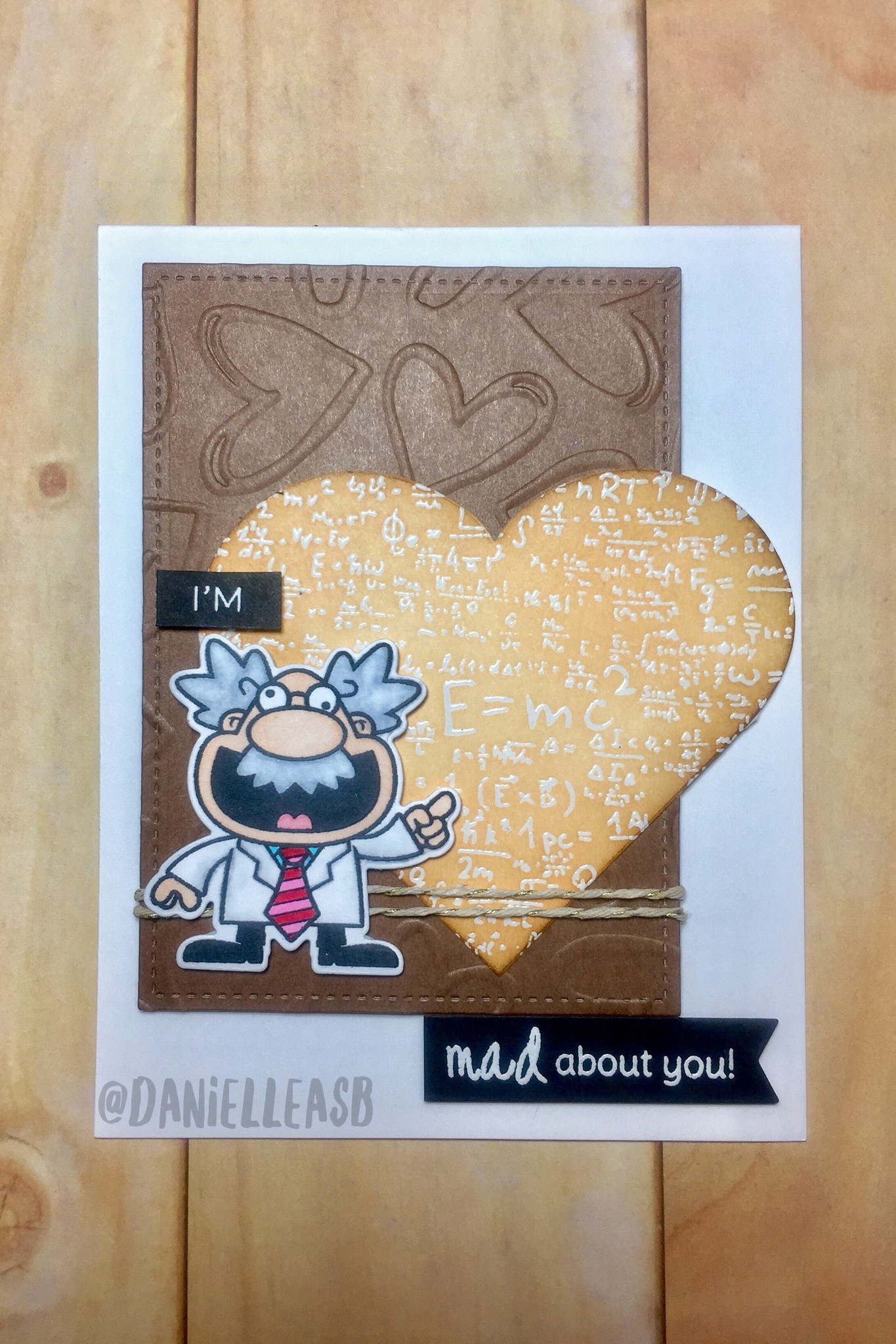 Creative Papercraft Valentinesday Handmade Card for Him Stamping Embossing Cut