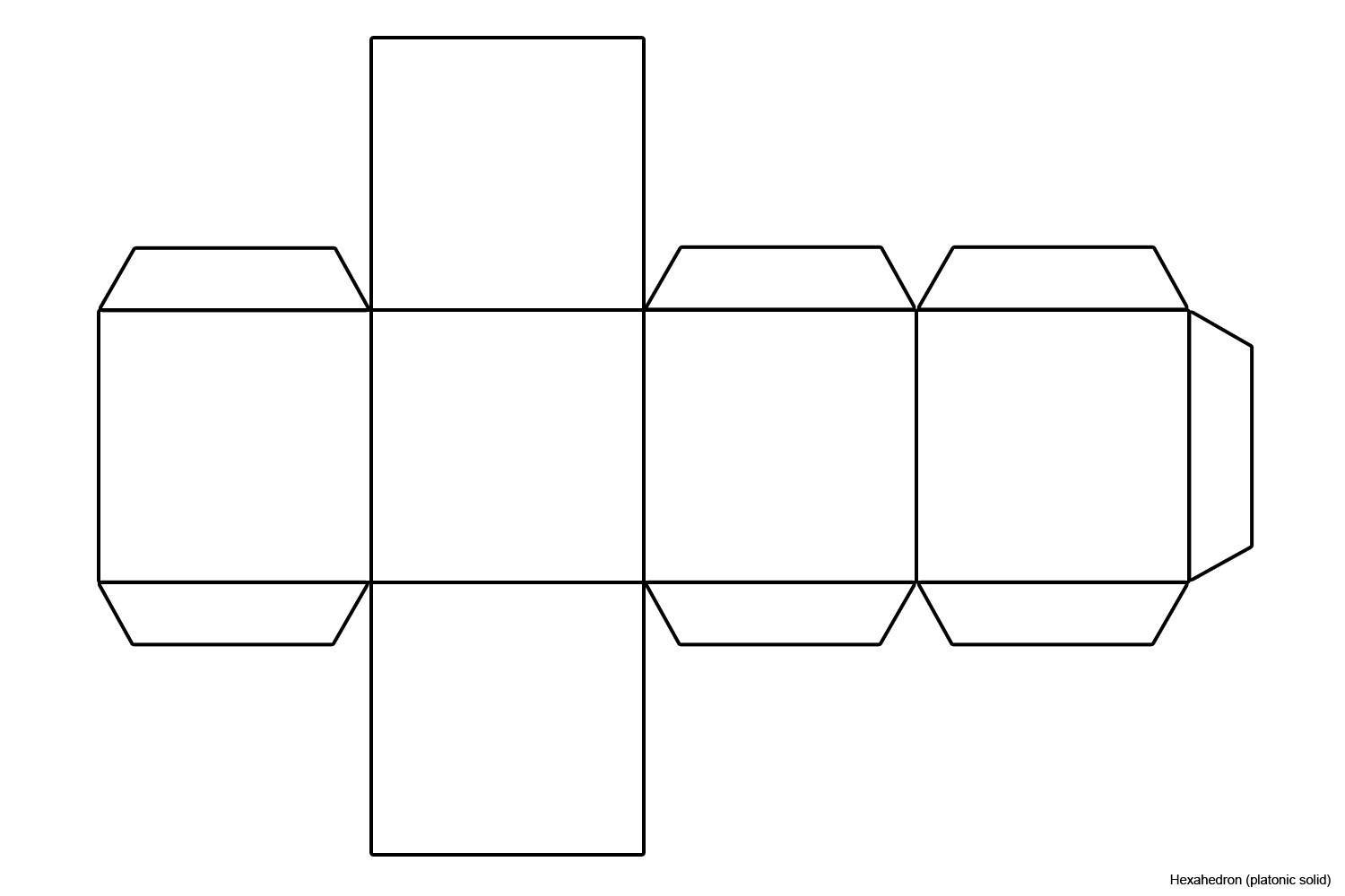 Cube Papercraft Template for A Cube Kazan Klonec