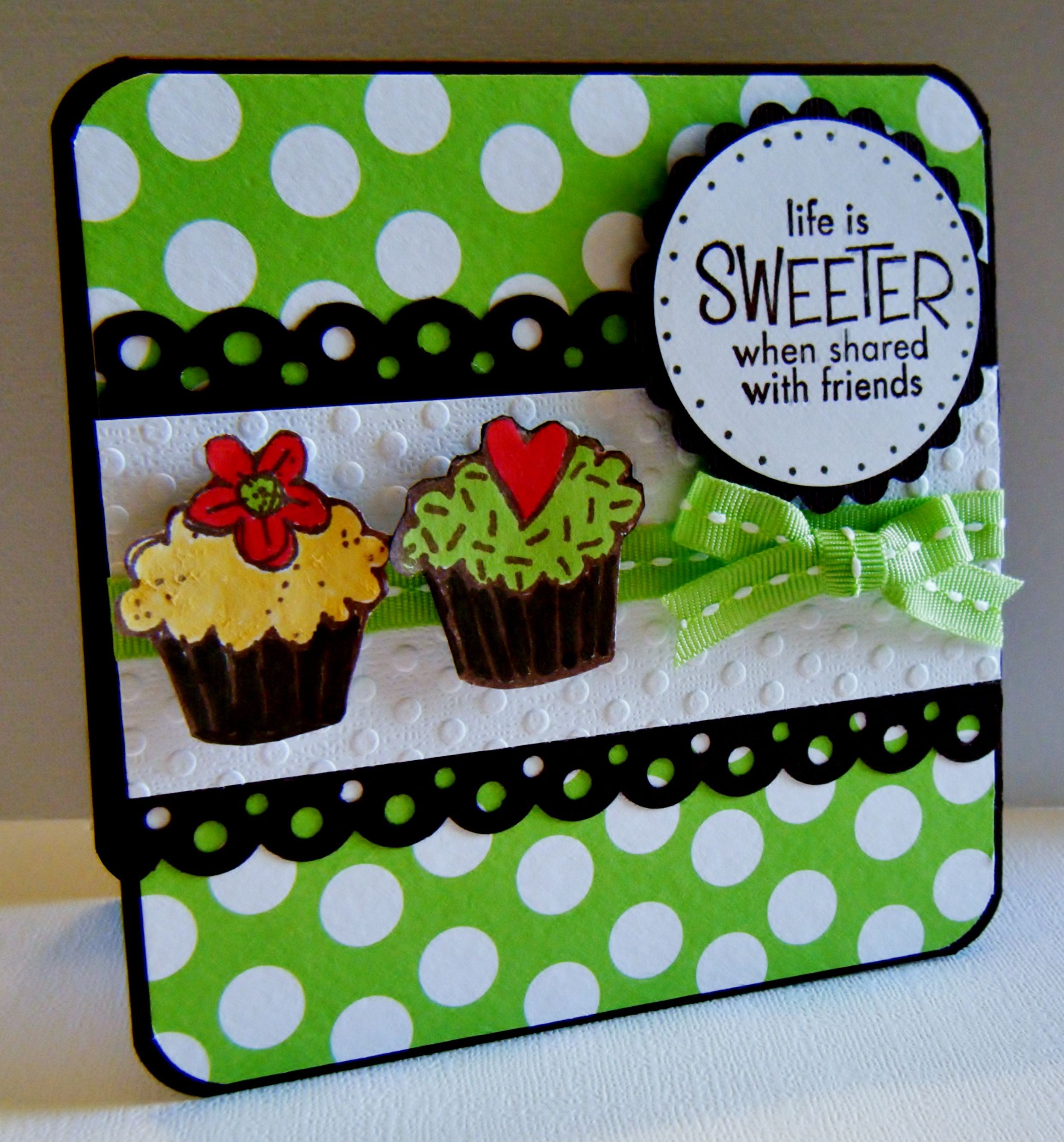 Cupcake Papercraft Life is Sweeter Scrapbook Created by Lisa Young