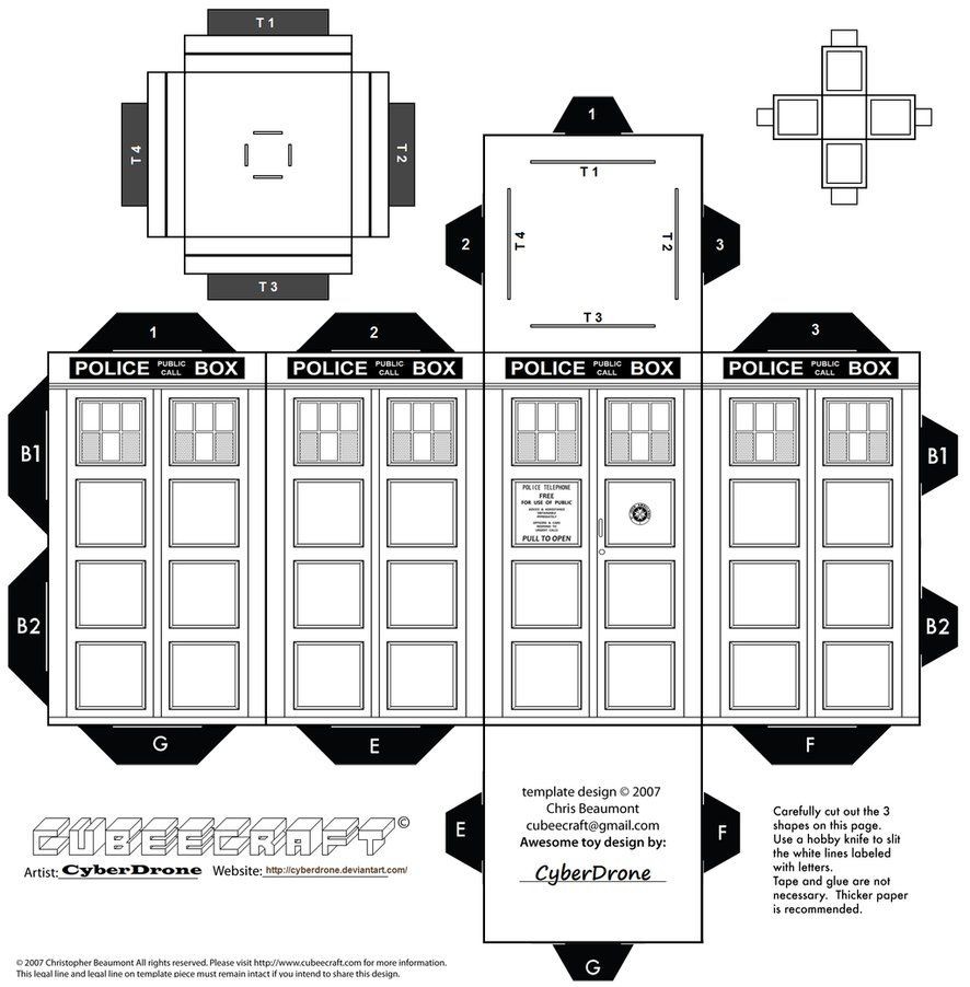 Dalek Papercraft Cyberdrone Offers Printable Templates for Many whovian Paper Crafts