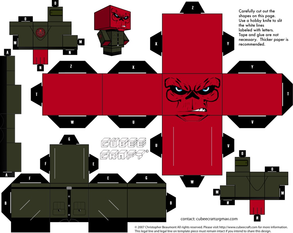 Dalek Papercraft Red Skull Cubeecraft by Jagamenviantart On Deviantart