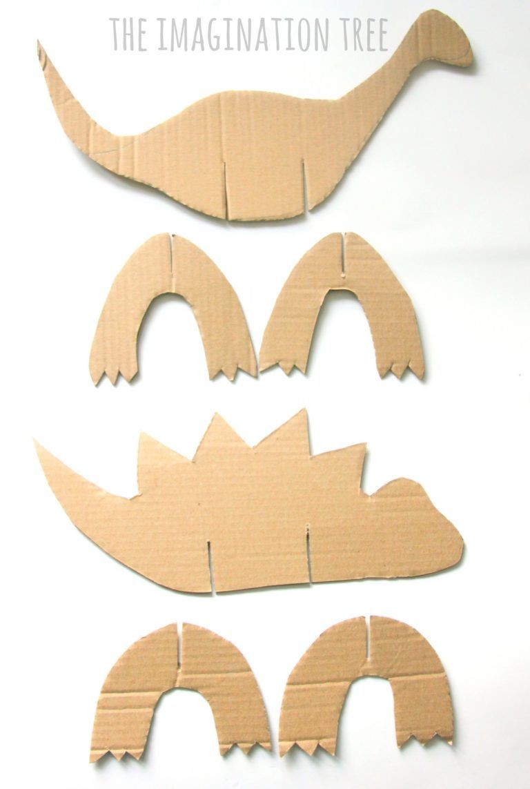 Dinosaur Papercraft Cardboard Dinosaur Craft for Kids Preschool Pinterest
