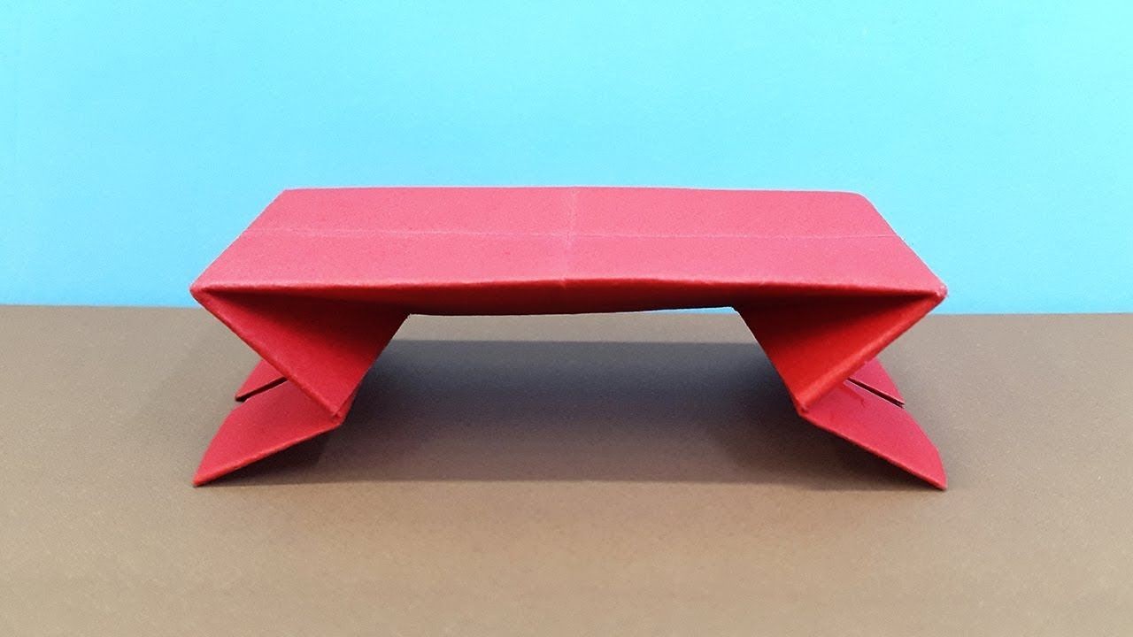 Diy Papercraft Paper Table Making Out Of Color Paper Diy Paper Craft for Kids