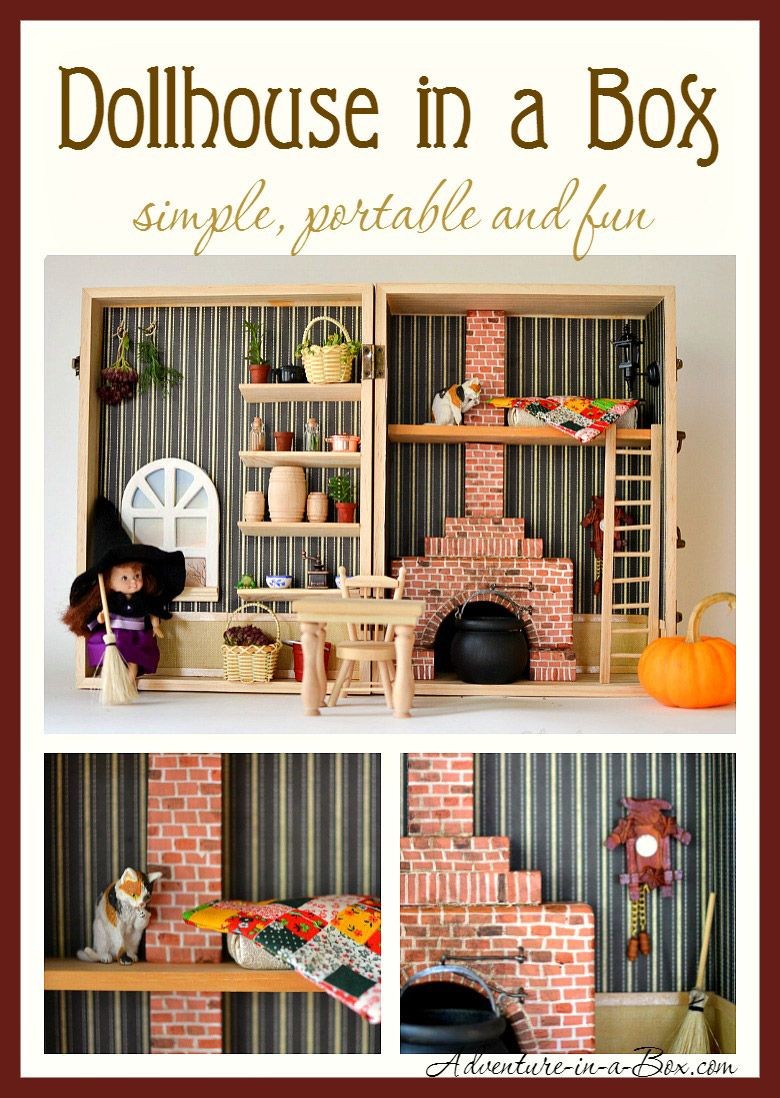 Dollhouse Papercraft Make A Dollhouse In A Box Simple Portable and Fun