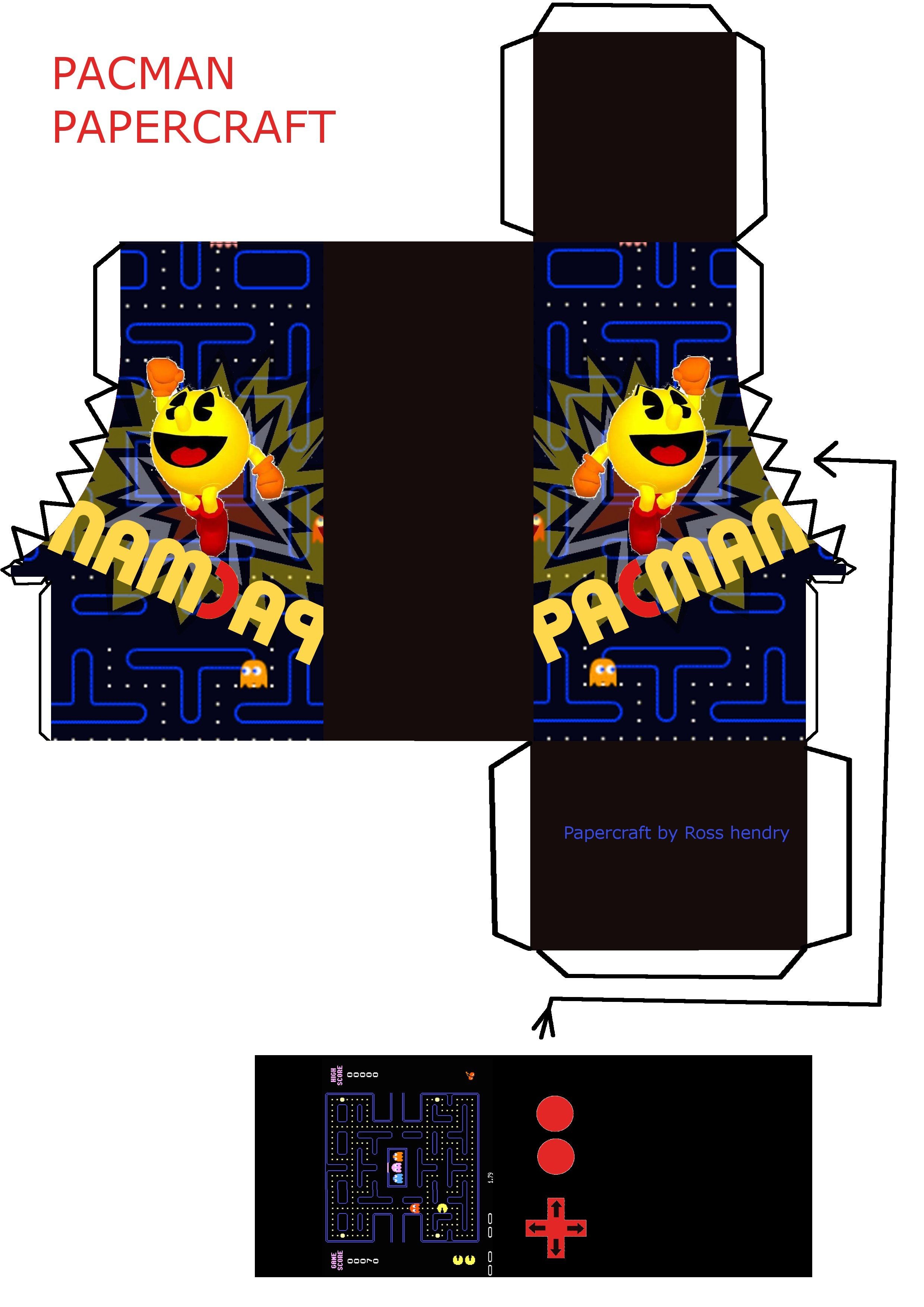 Donkey Kong Papercraft Pacman Paper toy