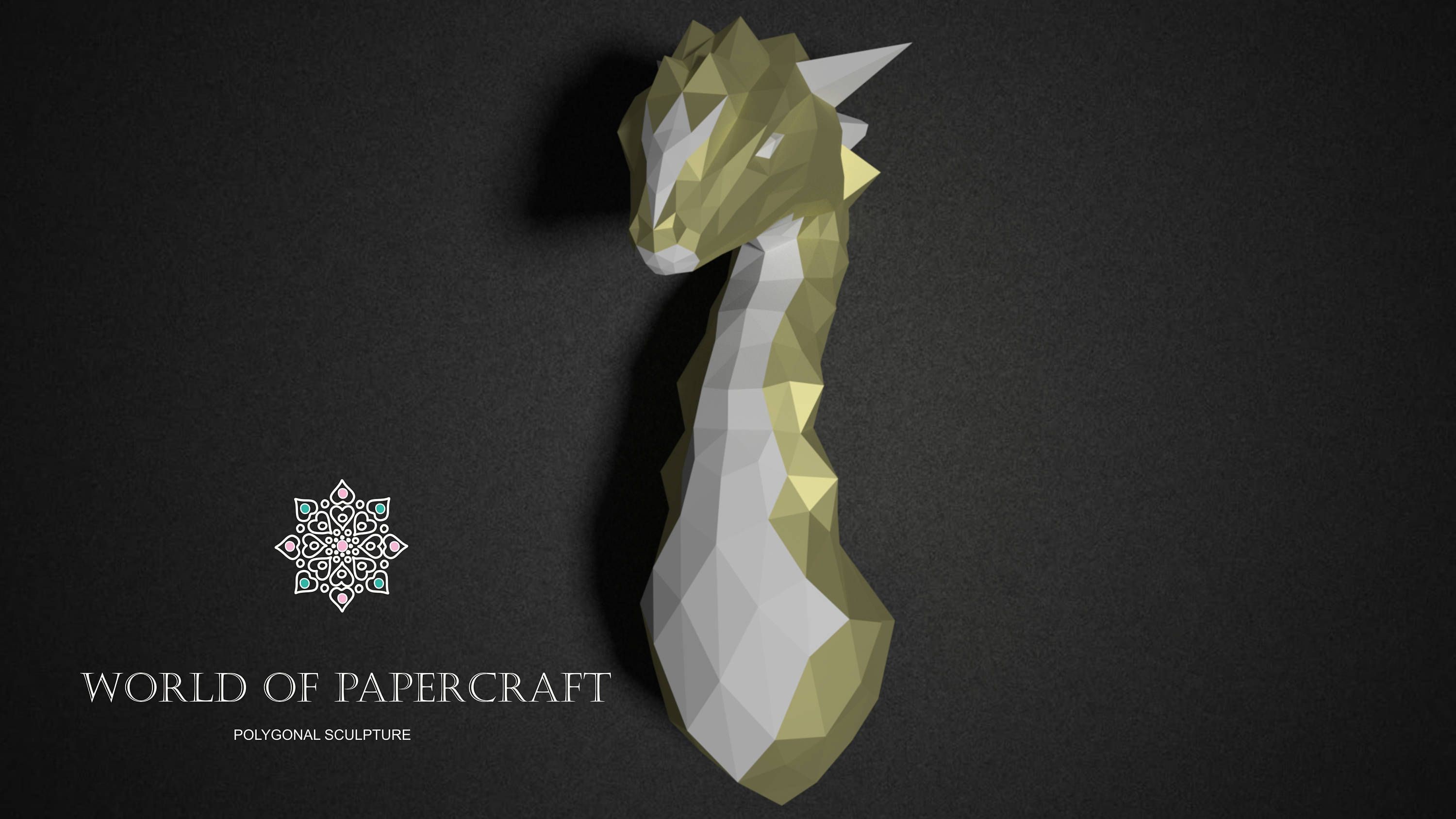 Dragon Papercraft Low Poly Dragon 3d Papercraft Dragon Diy Dragon Do It Yourself