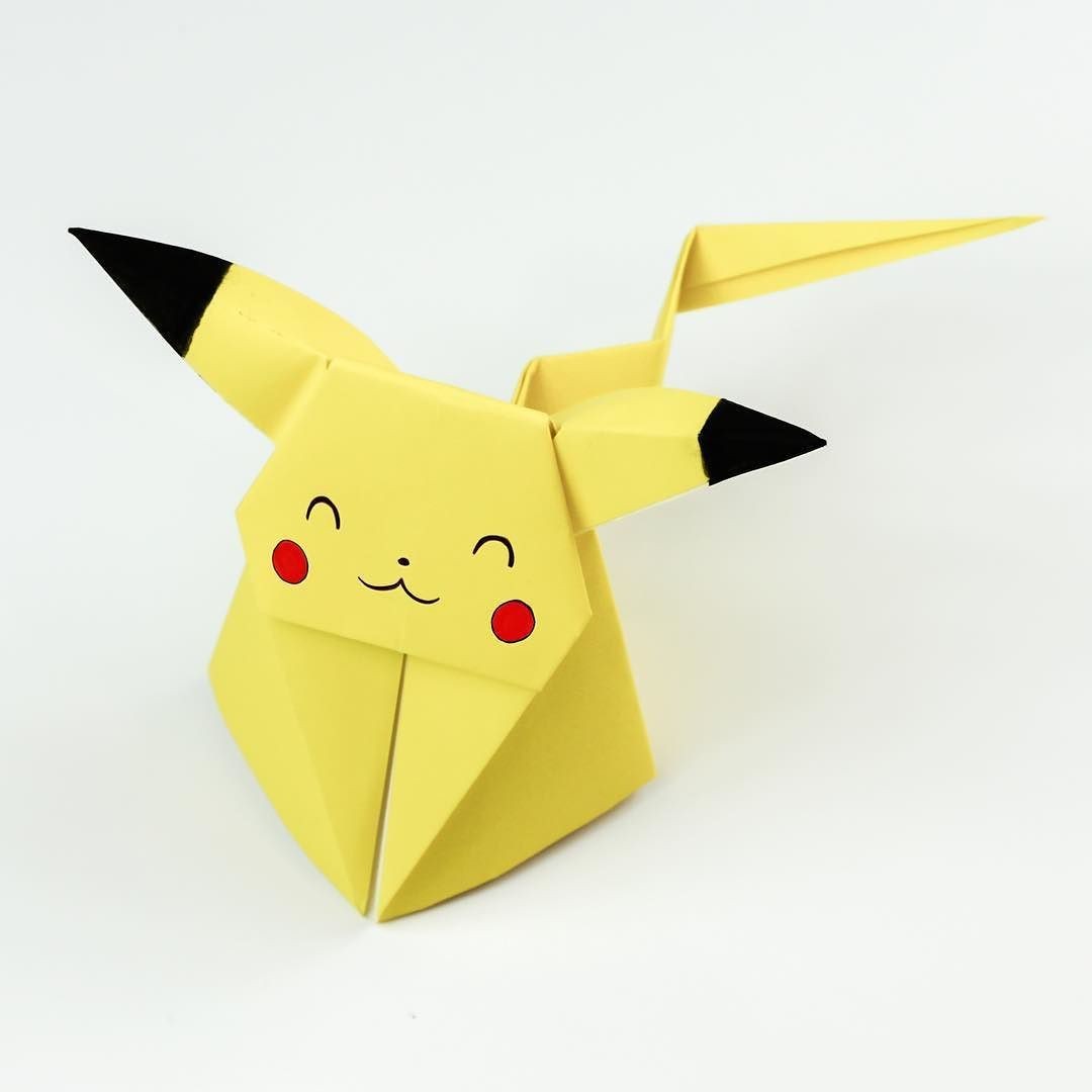 Easy Pokemon Papercraft origami Pikachu Tutorial Cute origami Pokemon