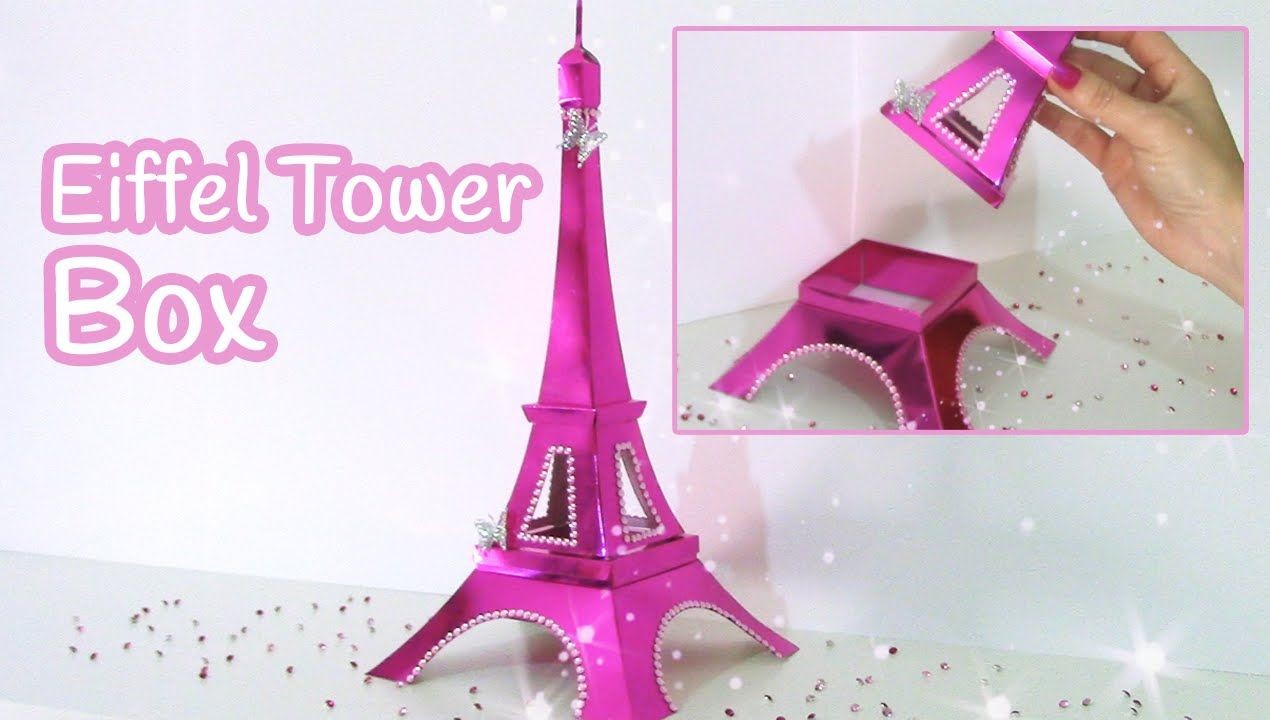 Eiffel tower Papercraft Diy Crafts Eiffel tower Box Innova Crafts How to Make A Box