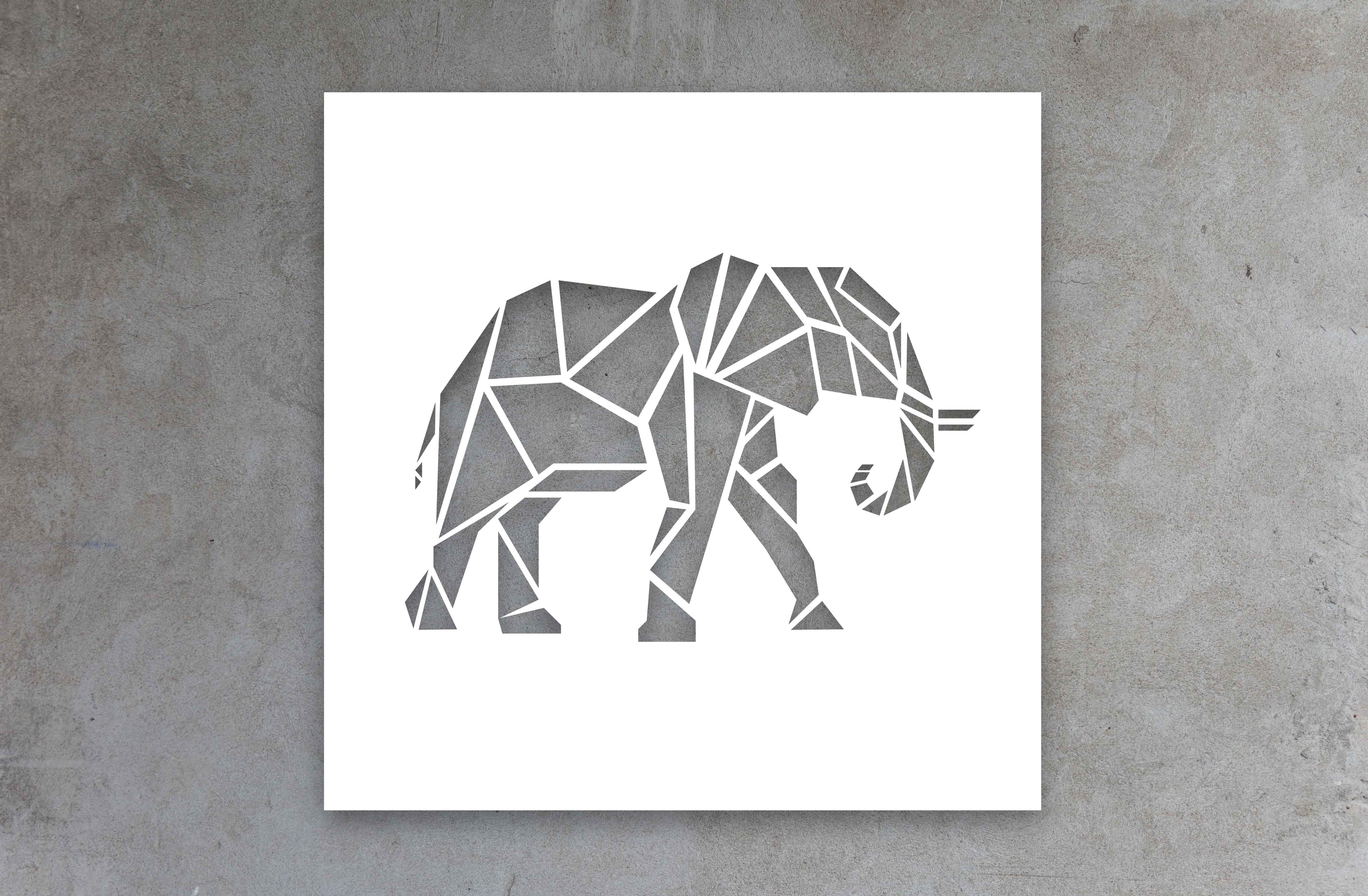 Elephant Papercraft Canvas Cutout Elephant Africanbigfive